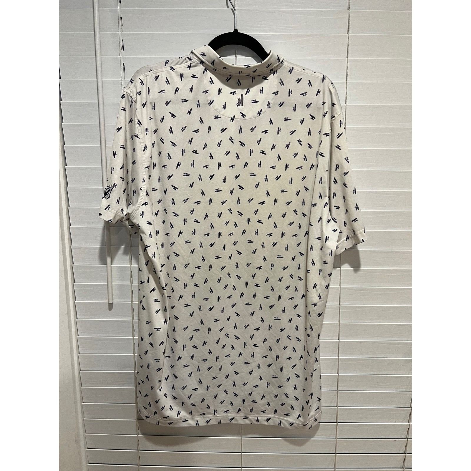 johnnie-O johnnie-O Mens Polo Shirt White Surfboard Print Golf Casual Size US L / EU 52-54 / 3 - 3 Thumbnail