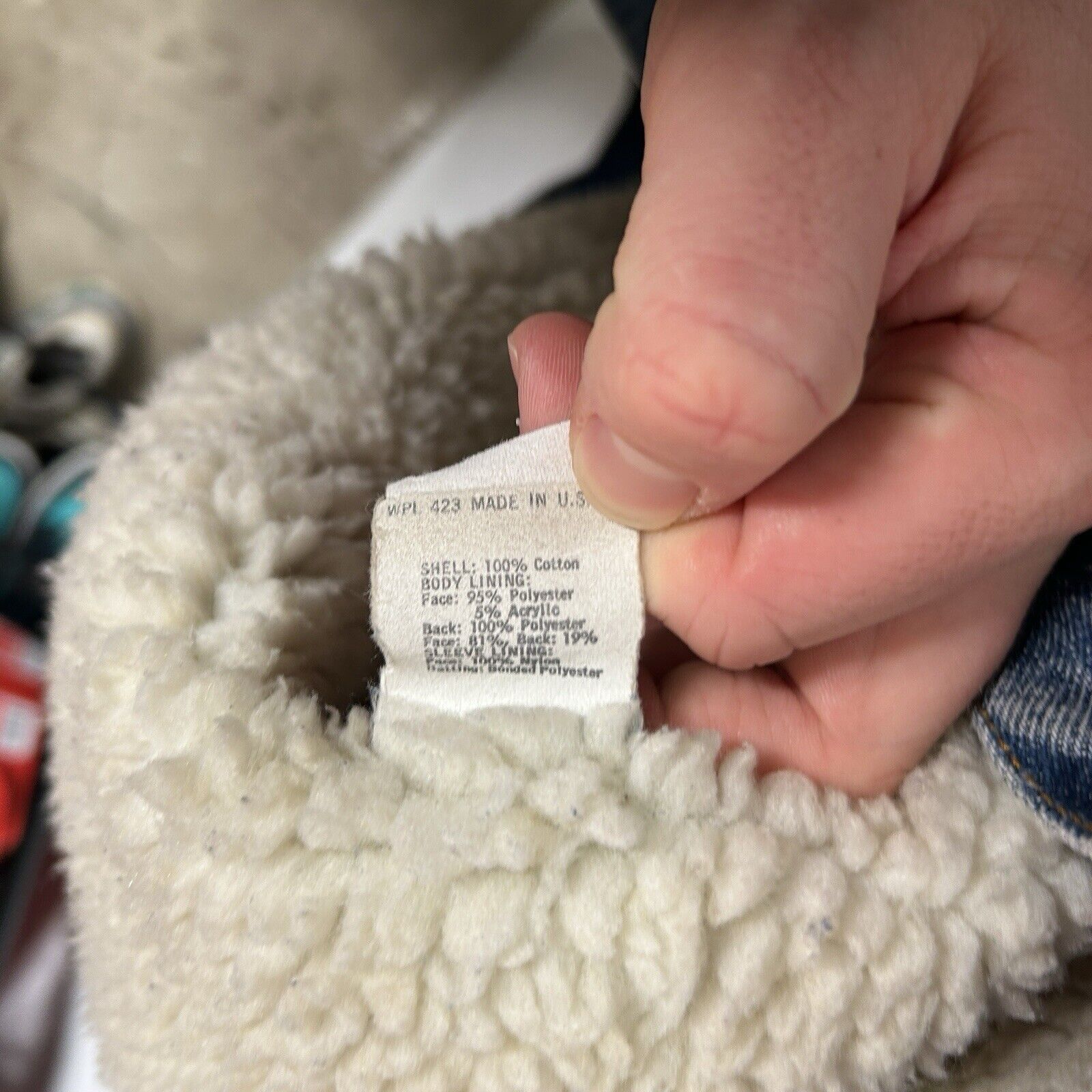 Levi's Vintage Levi’s Sherpa Lined Denim Trucker Jacket 70608 0216 Size US L / EU 52-54 / 3 - 6 Thumbnail