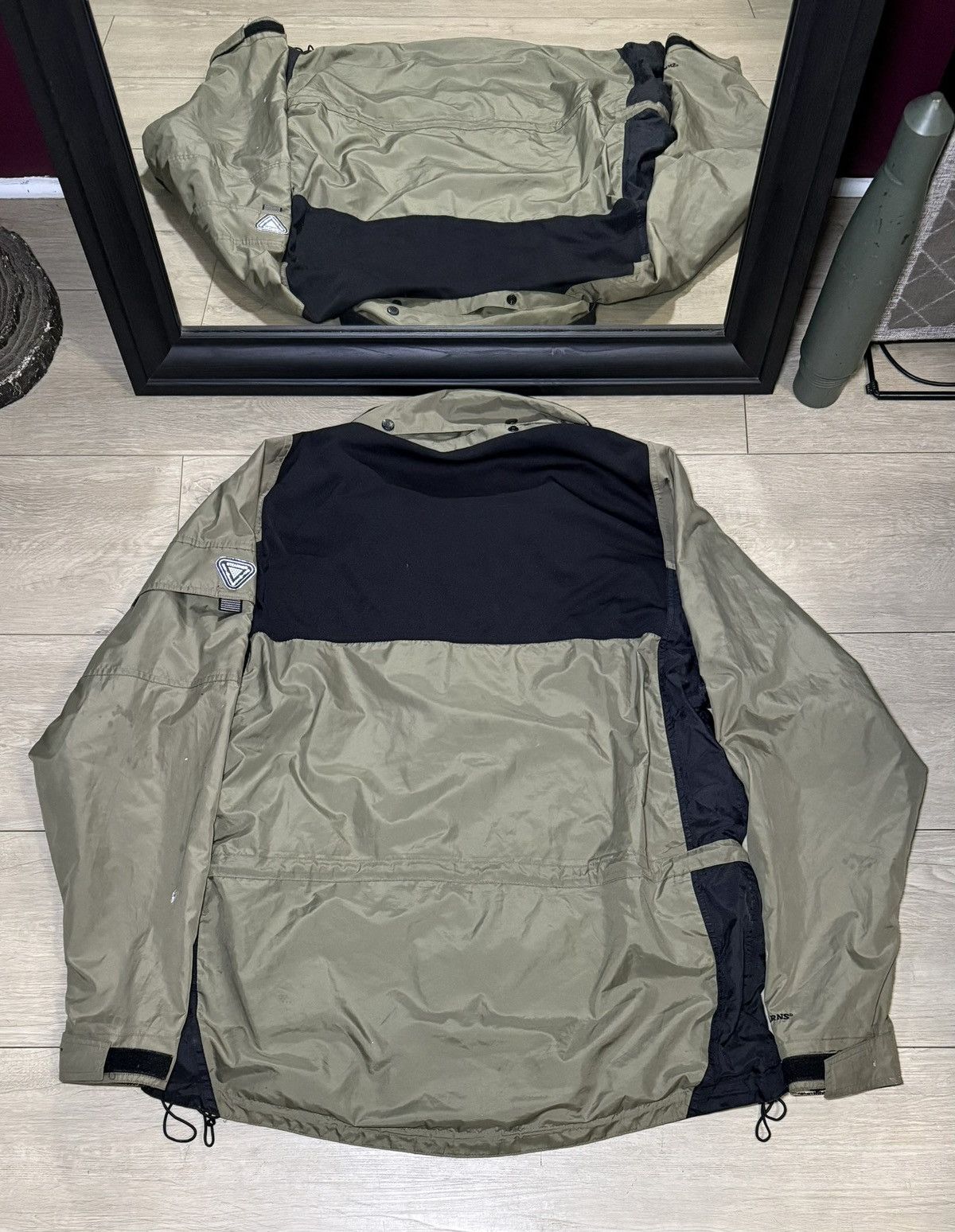 Patagonia Vintage 1990s Olive Green Stearns Dry Wear Rain Windbreaker Size US XL / EU 56 / 4 - 2 Thumbnail