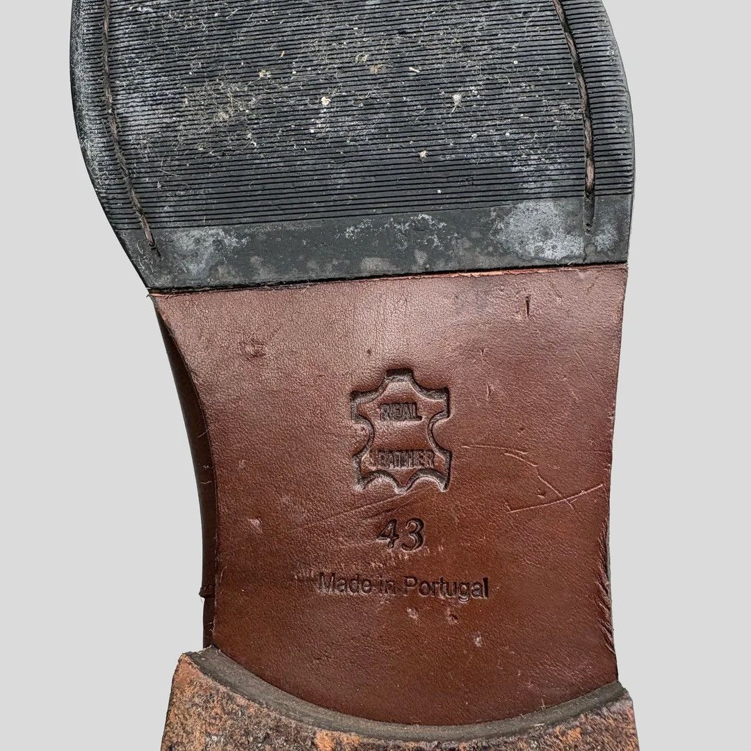 Cos COS Chelsea Brown Leather 43 9.5 Like New Ankle Boots Size US 9.5 / EU 42-43 - 5 Thumbnail