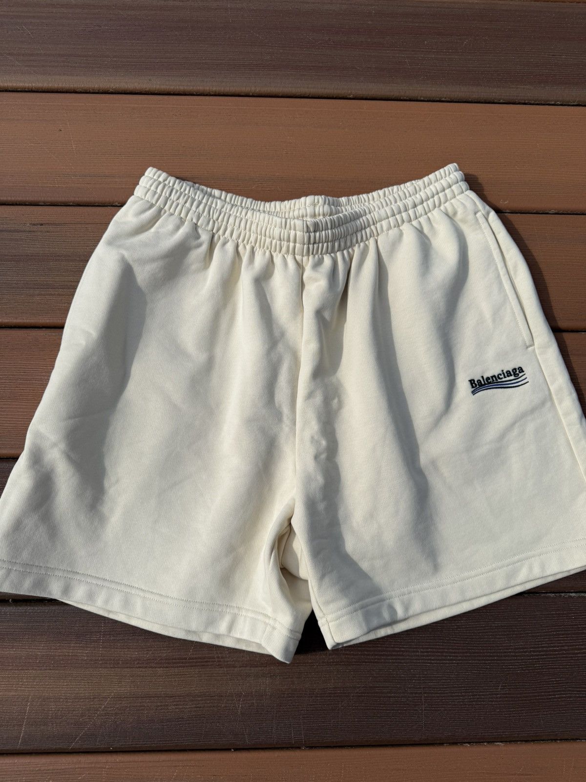 Balenciaga Campaign shorts size small cream color