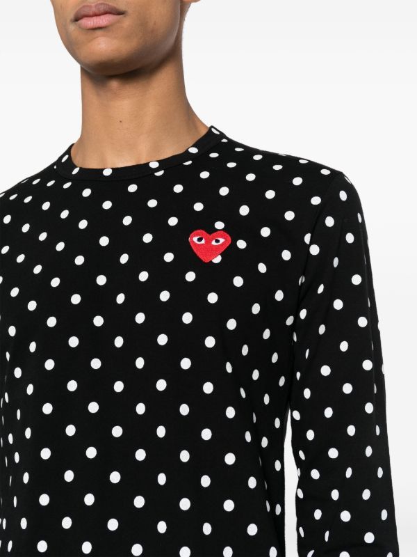 Comme des Garcons PLAY Comme Des Garcons Play Polkadot Long Sleeve t-shirt Size US S / EU 44-46 / 1 - 3 Thumbnail