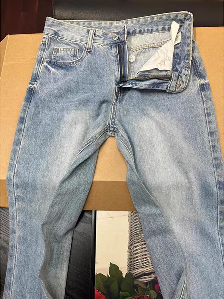 Japanese Brand × Jean Vintage Washed Blue Street Y2K Micro Flare Jeans Size US 32 / EU 48 - 1 Thumbnail