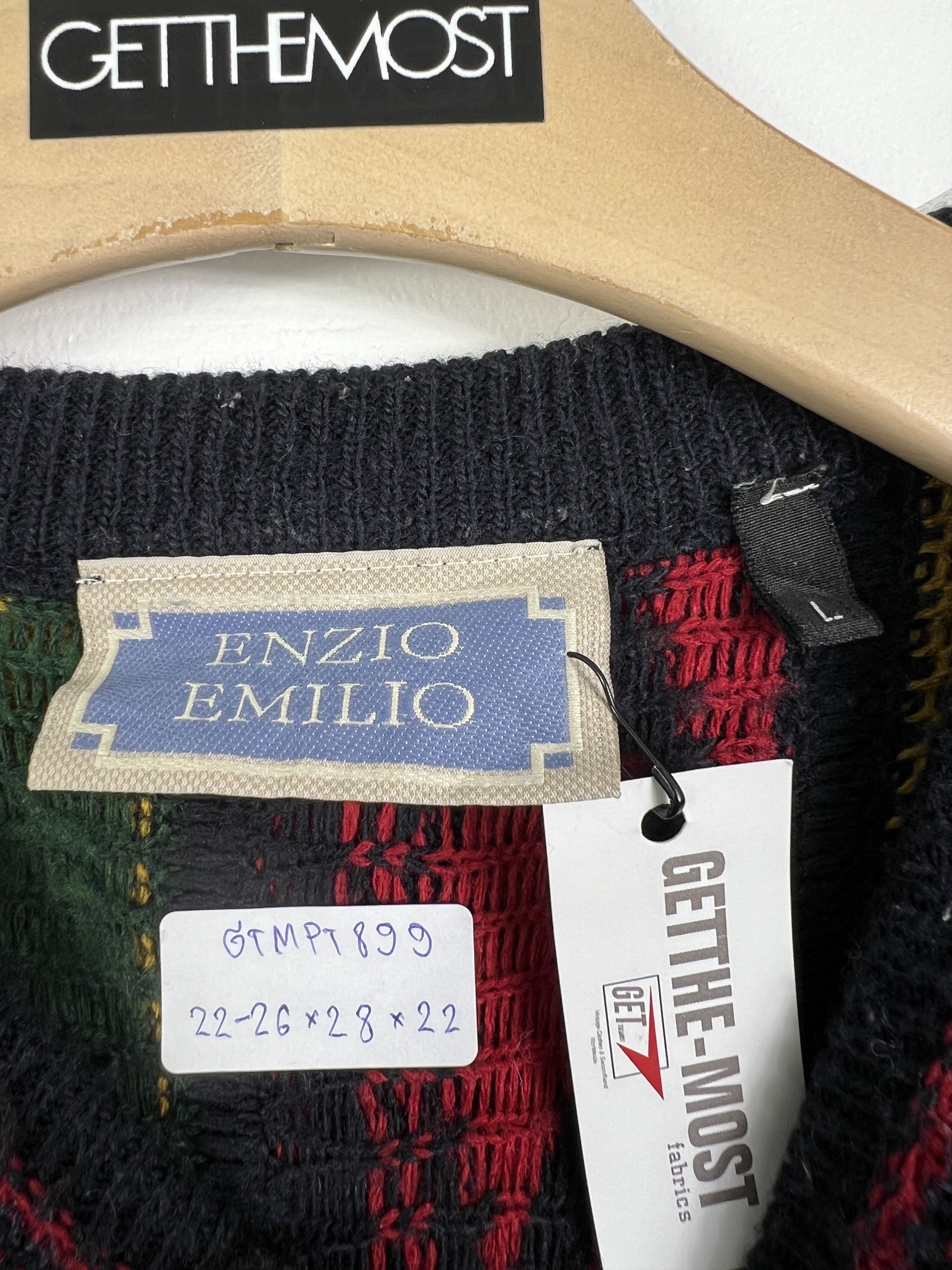Japanese Brand Vintage Enzio Emilio Knit Sweater (L) GTMPT899 Size US L / EU 52-54 / 3 - 3 Thumbnail