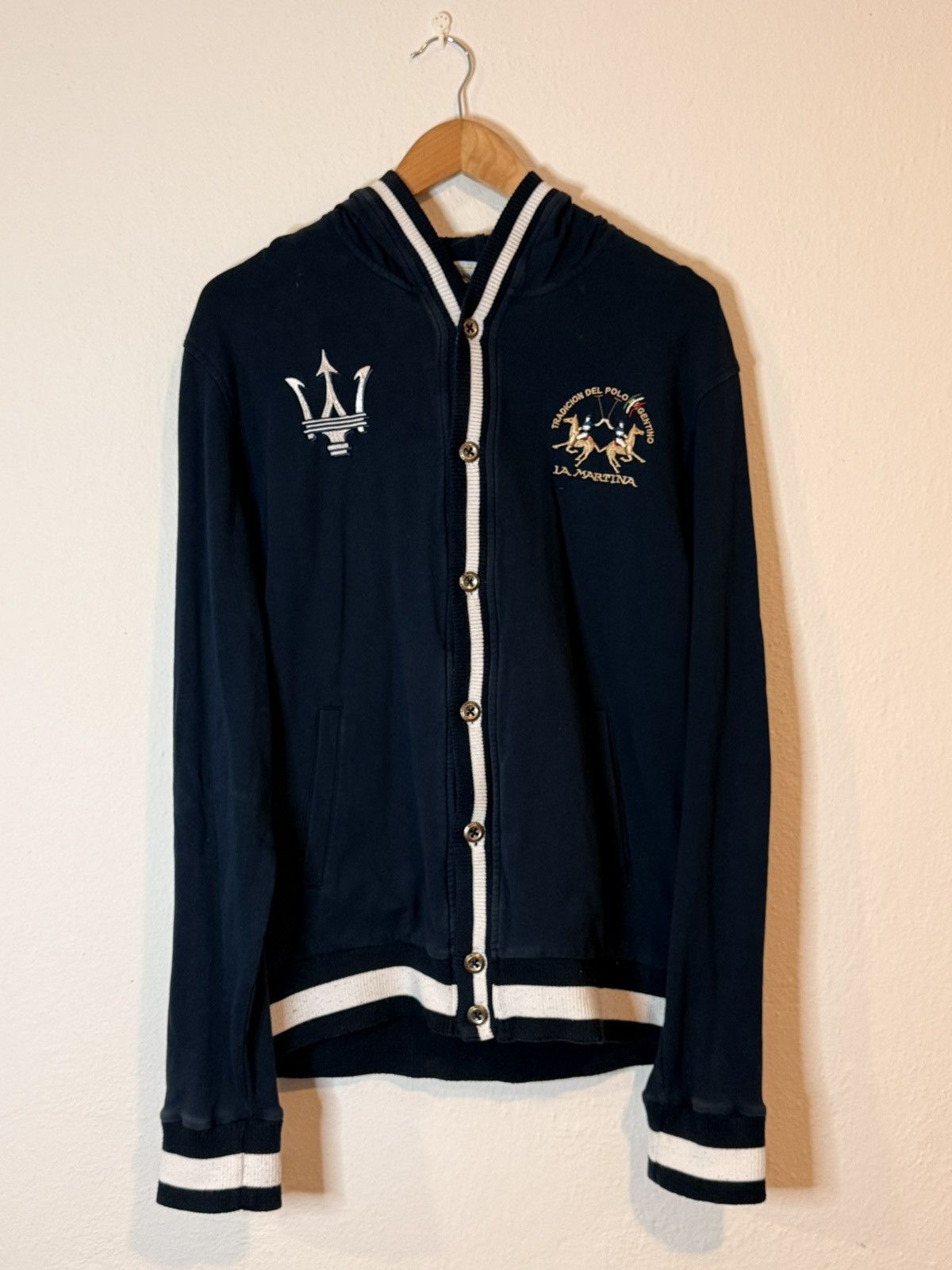 La Martina Vintage La Martina x Maserati Luxury Cardigan Sweater Size US XL / EU 56 / 4 - 1 Thumbnail