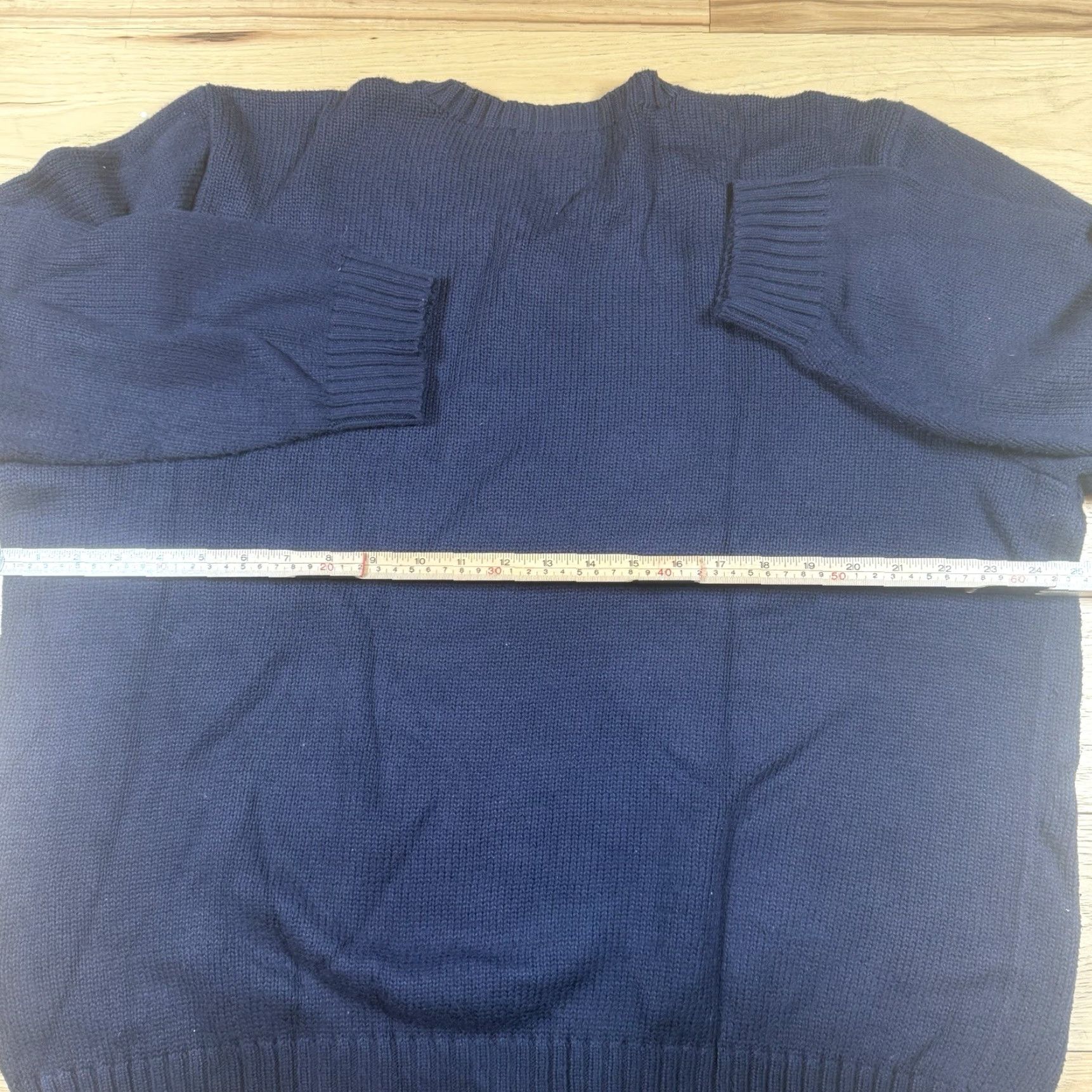 Ralph Lauren VINTAGE Ralph Lauren Sweater Mens XXL Blue V-Neck Cinched Polo Size US XXL / EU 58 / 5 - 5 Thumbnail