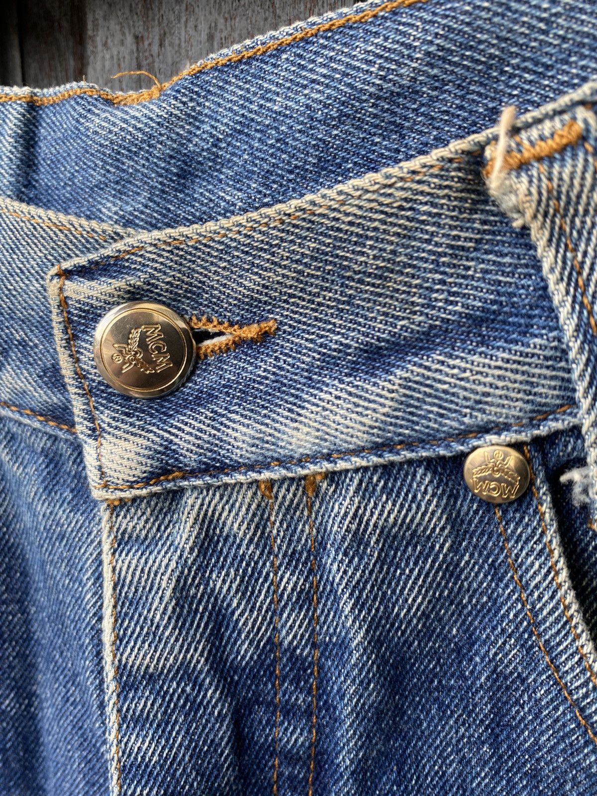 MCM MCM Vintage Jeans Denim Studded Rare Y2K Luxury With Rivet Size US 29 - 8 Thumbnail