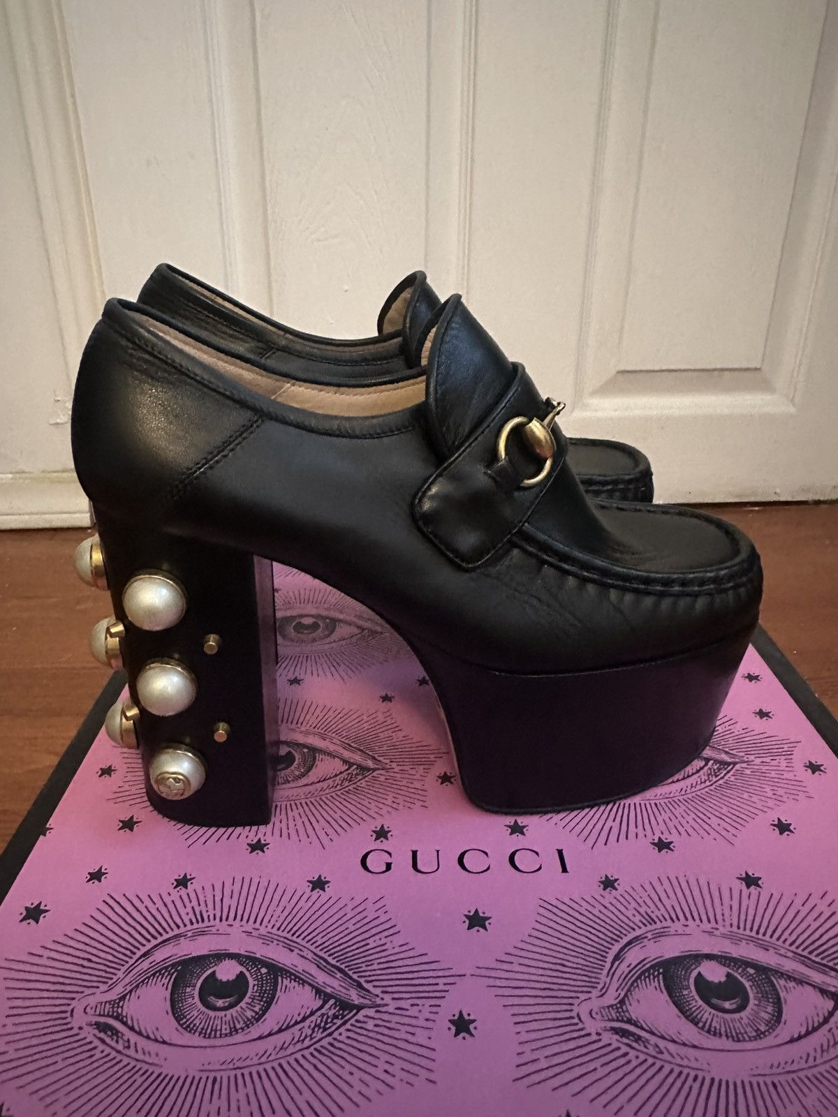 Gucci Gucci Horsebit Plaform Loafers Size US 7.5 / IT 37.5 - 5 Thumbnail