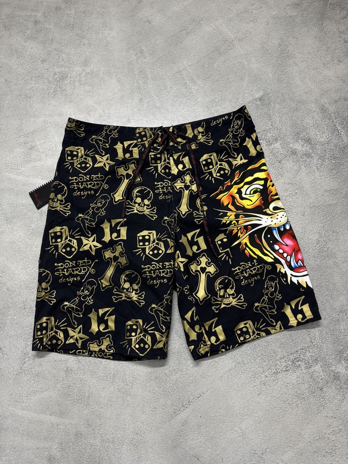 Ed Hardy Vintage Y2k Ed Hardy Tiger Shorts 00’s Size US 36 / EU 52 - 6 Thumbnail