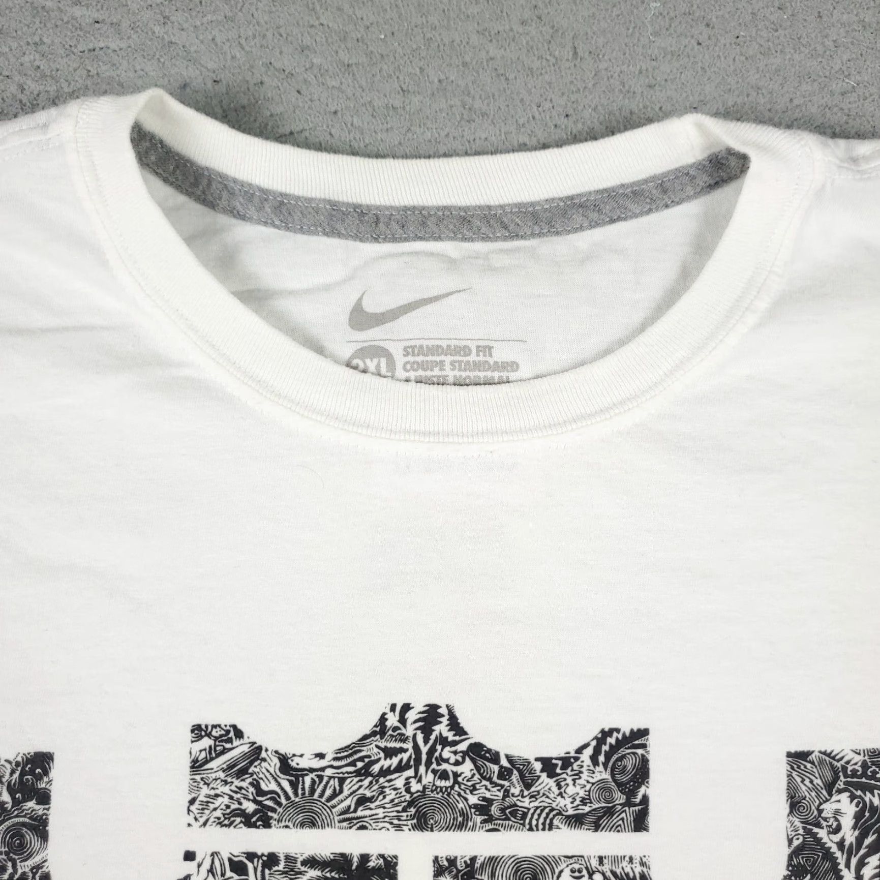 Nike Nike T Shirt Mens 2XL White Swoosh Casual Short Sleeve Adult Mens Nike T Shirt 2XL White Swoosh Casual Short Sleeve Adult Size US XXL / EU 58 / 5 - 3 Thumbnail