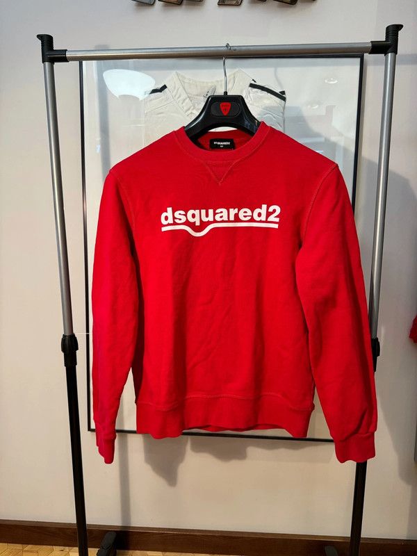 Dsquared2 Big Logo Red Sweatshirt S/M