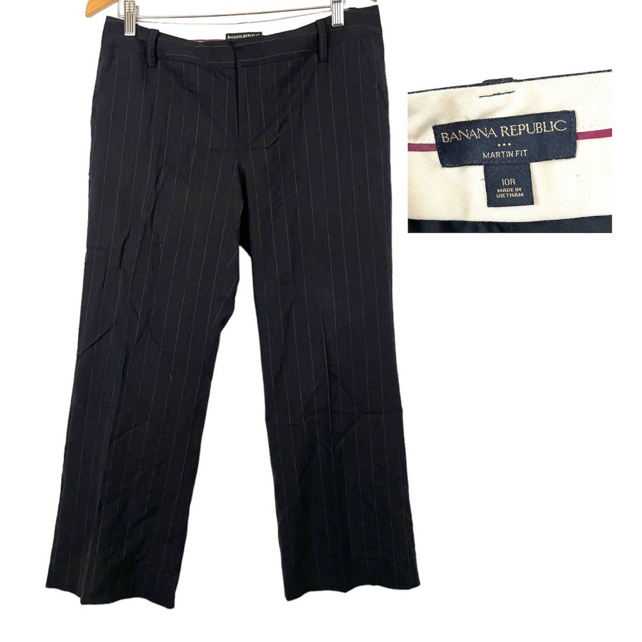 Banana Republic Banana Republic Pants Black Size 10R Wool Blend Lined Size 32" / US 10 / IT 46 - 7 Thumbnail