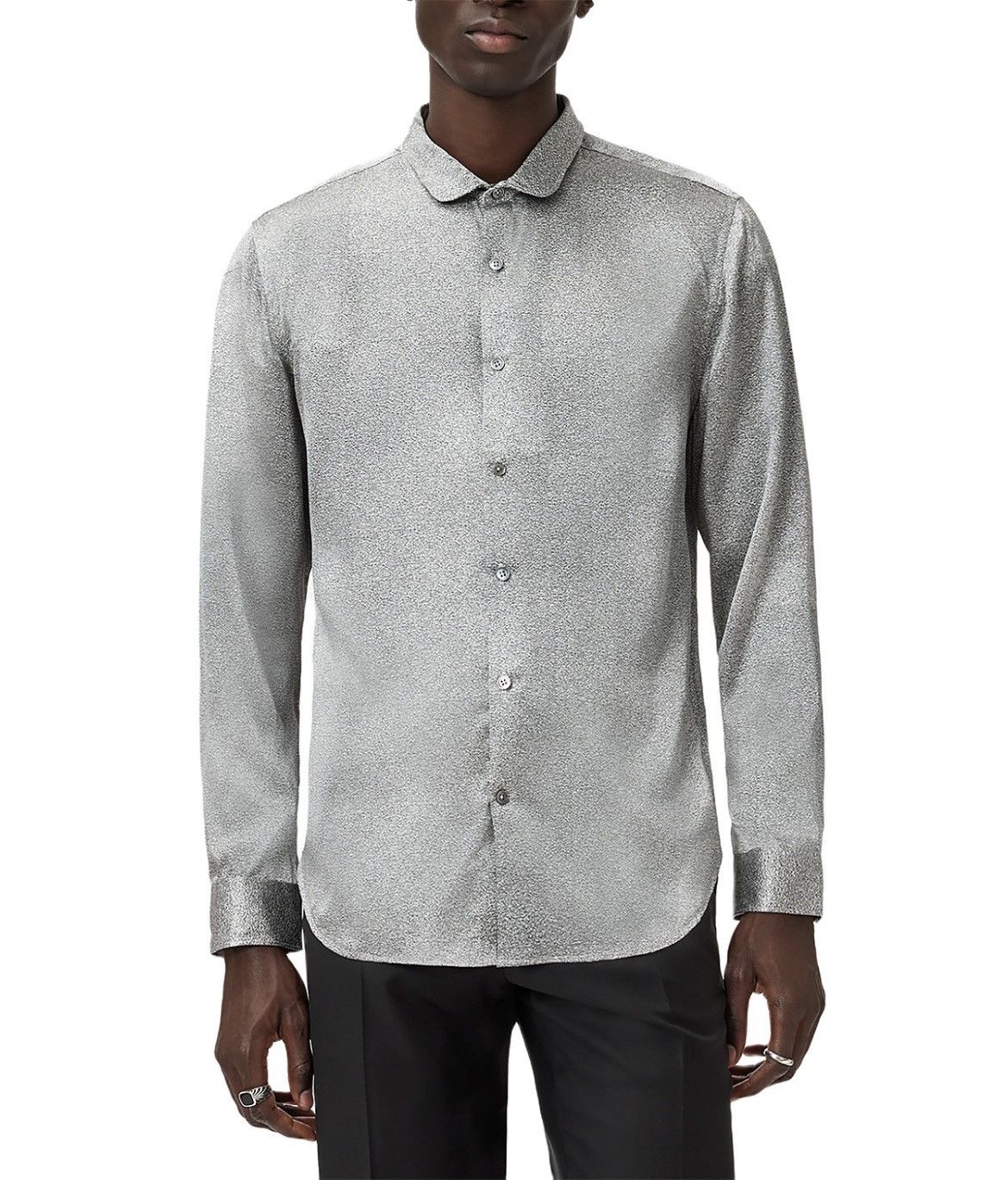 John Varvatos Orchard Silk Shirt Size medium Size US M / EU 48-50 / 2 - 1 Thumbnail