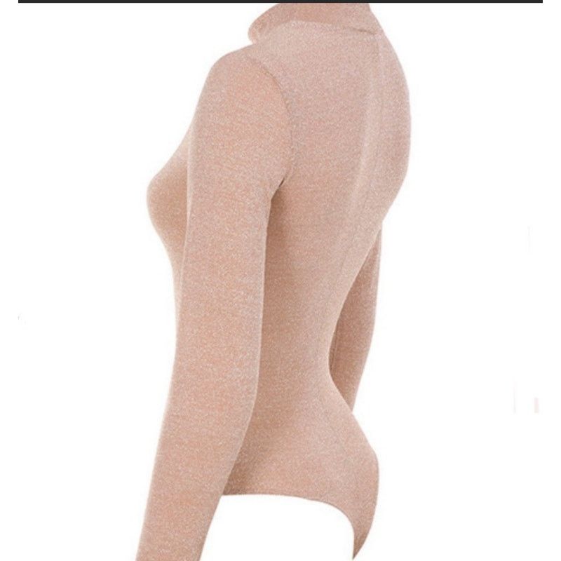 House of CB House of CB metallic bodysuit top pink keyhole mock neck Size XS / US 0-2 / IT 36-38 - 14 Thumbnail