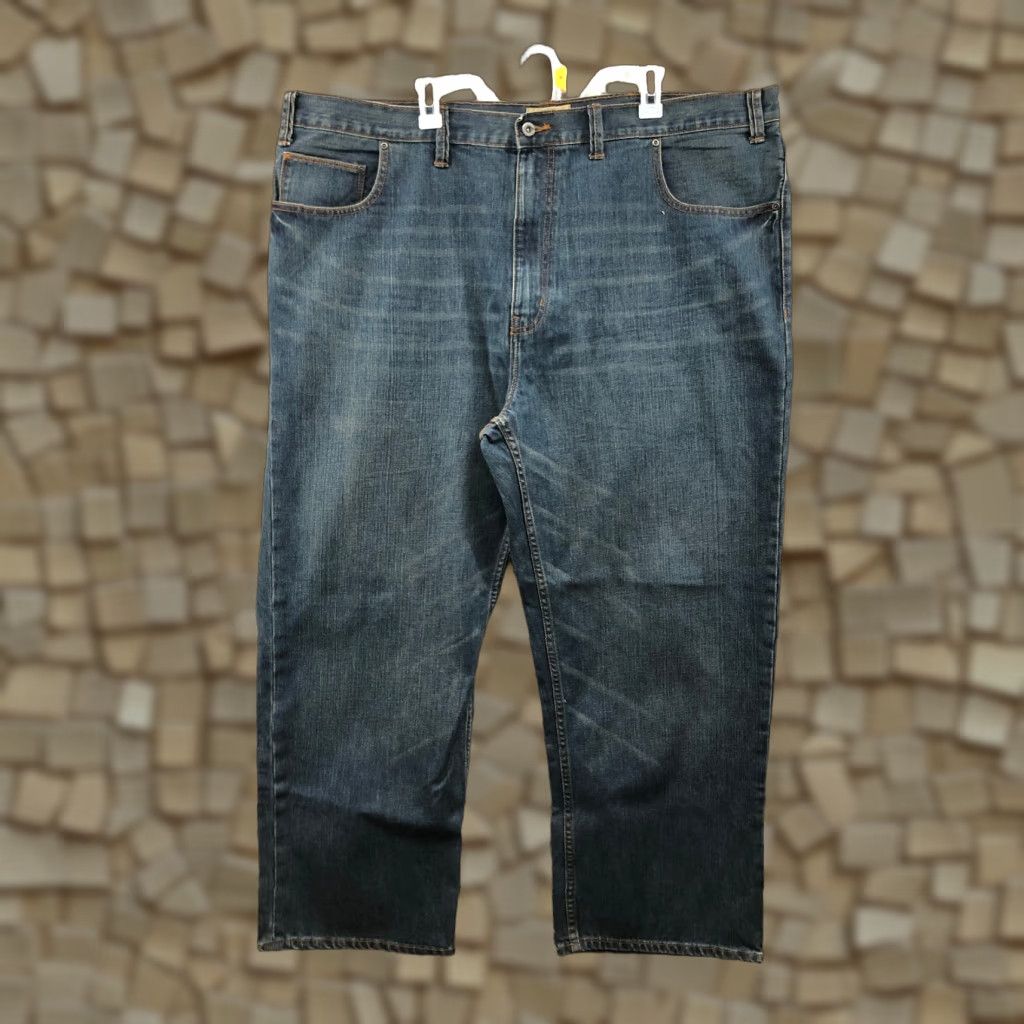 Vintage Foundry Jeans Size 38x32 Mens Relaxed Straight Leg Dark Wash Blue Denim Size US 38 / EU 54 - 1 Thumbnail