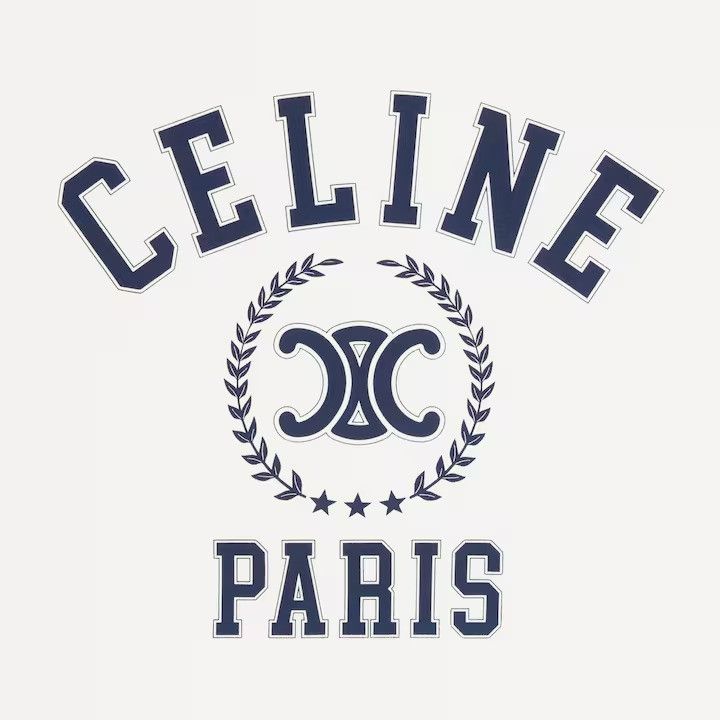 Celine os11x0526 Tank Top in White/Blue Size S / US 4 / IT 40 - 4 Thumbnail