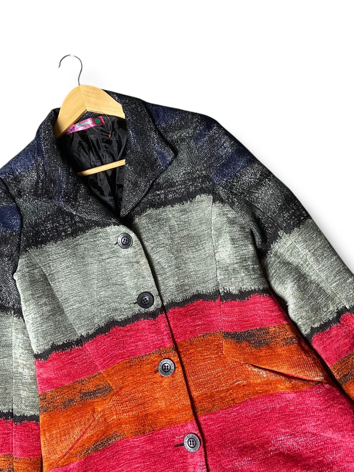 Desigual Vintage DESIGUAL Women Wool Coat (139) Size XXS / US 00 / IT 34 - 11 Thumbnail