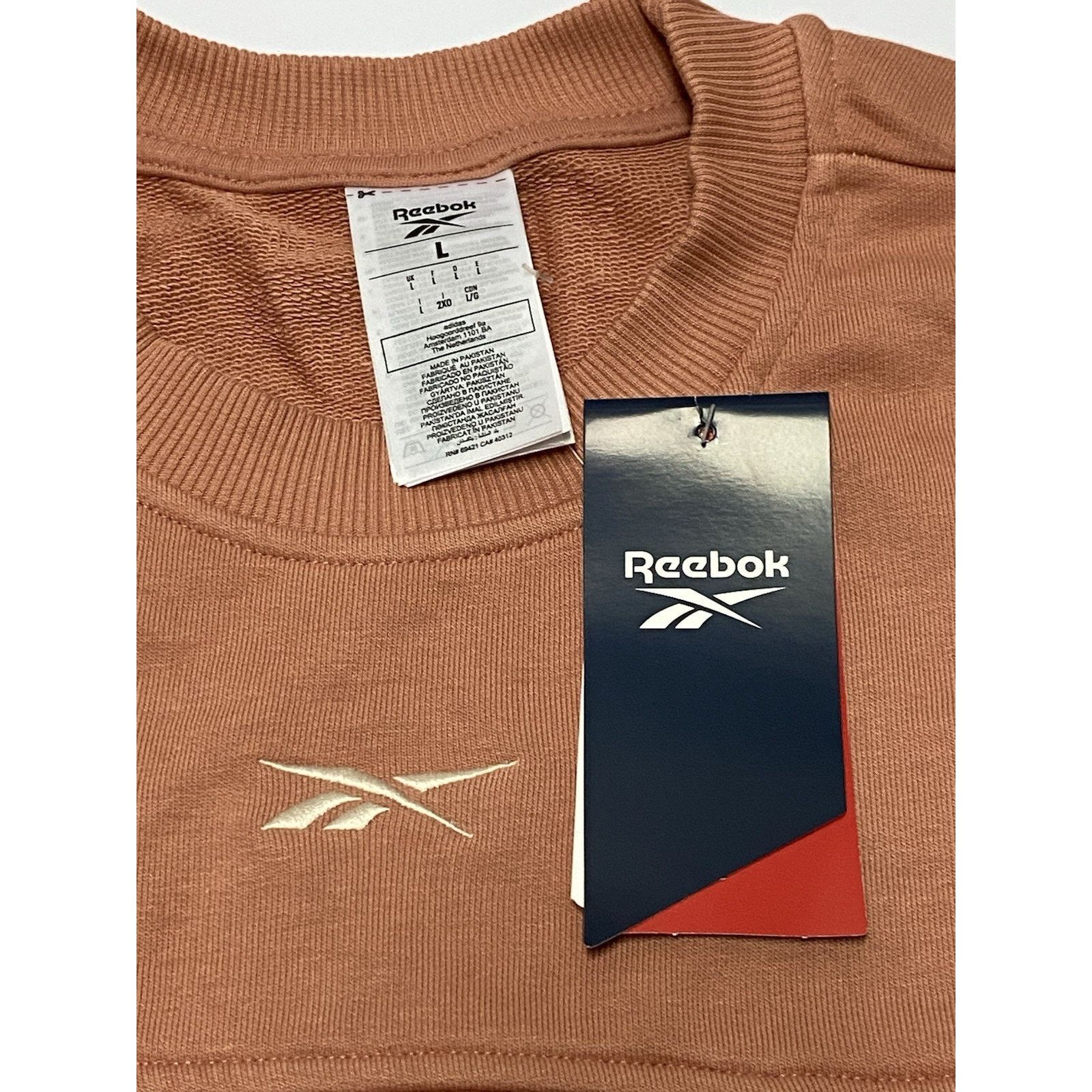Reebok REEBOK Crew Neck Sweatshirt Canyon Coral Mens Size Large NWT Size US L / EU 52-54 / 3 - 2 Thumbnail