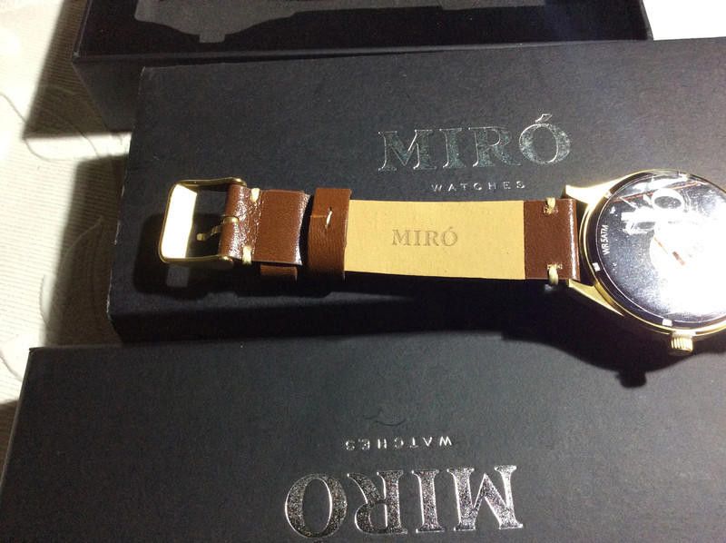 Designer Miro Gold/Blue/Chocolate Men's Watch Size ONE SIZE - 5 Thumbnail