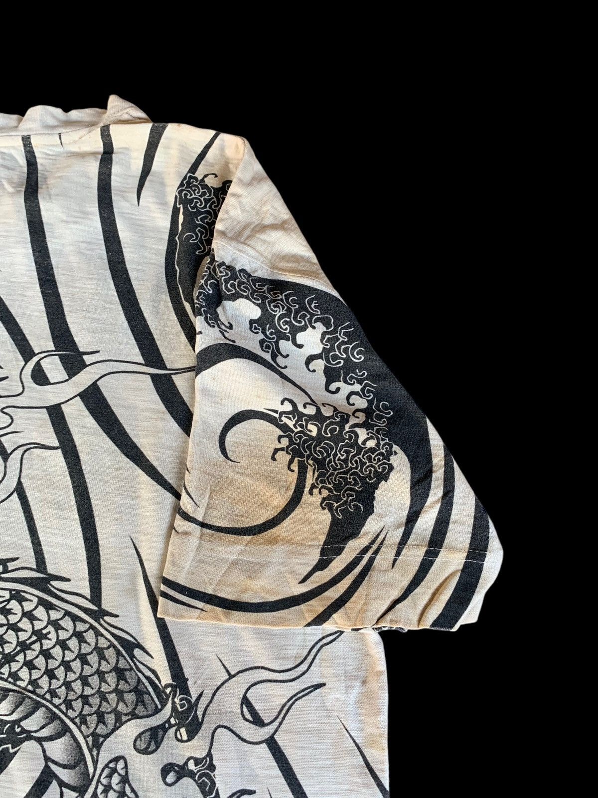 Karakuri Tamashii SUNFADED KARAKURI KAMASHI DRAGON STAIN DISTRESSED SHIRT Size US XXL / EU 58 / 5 - 11 Thumbnail