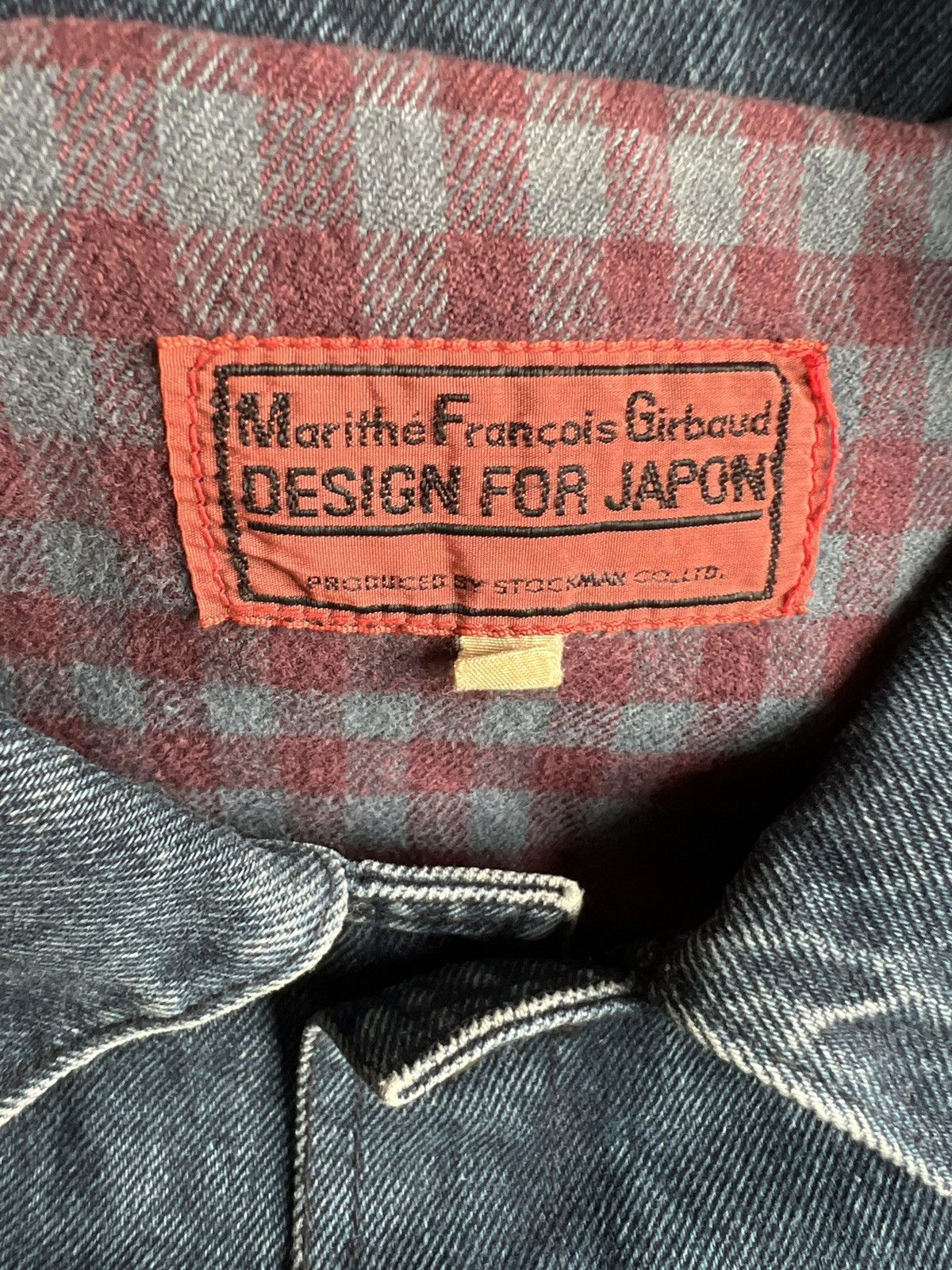 Marithe + Francois Girbaud 1990s Girbaud Blanket Lining Patina Trucker Denim Jacket Size US L / EU 52-54 / 3 - 9 Thumbnail