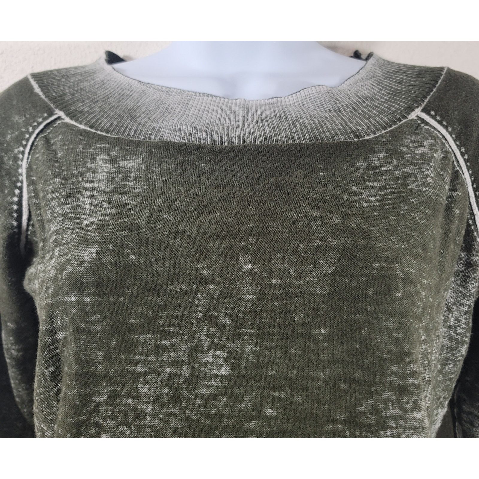 Other 525 America Dark Green Ribbed Crew Neck Top Small Soft Size S / US 4 / IT 40 - 5 Thumbnail