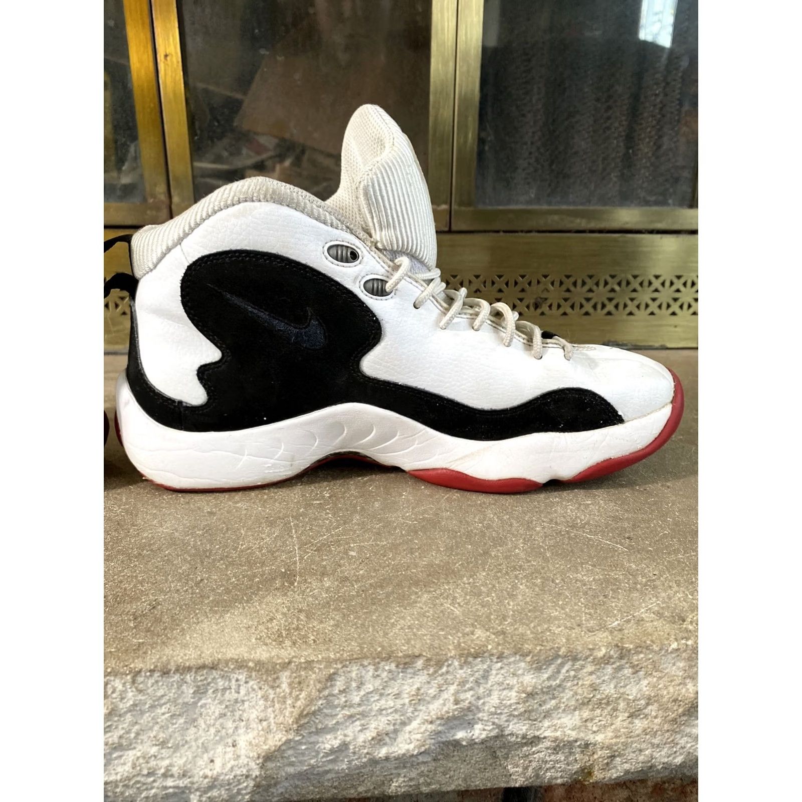 Nike VINTAGE Nike Zoom Hawk Flight Gary Payton Mens 9 805272-100 White Leather Basketball Shoes Glen? Size ONE SIZE - 7 Thumbnail