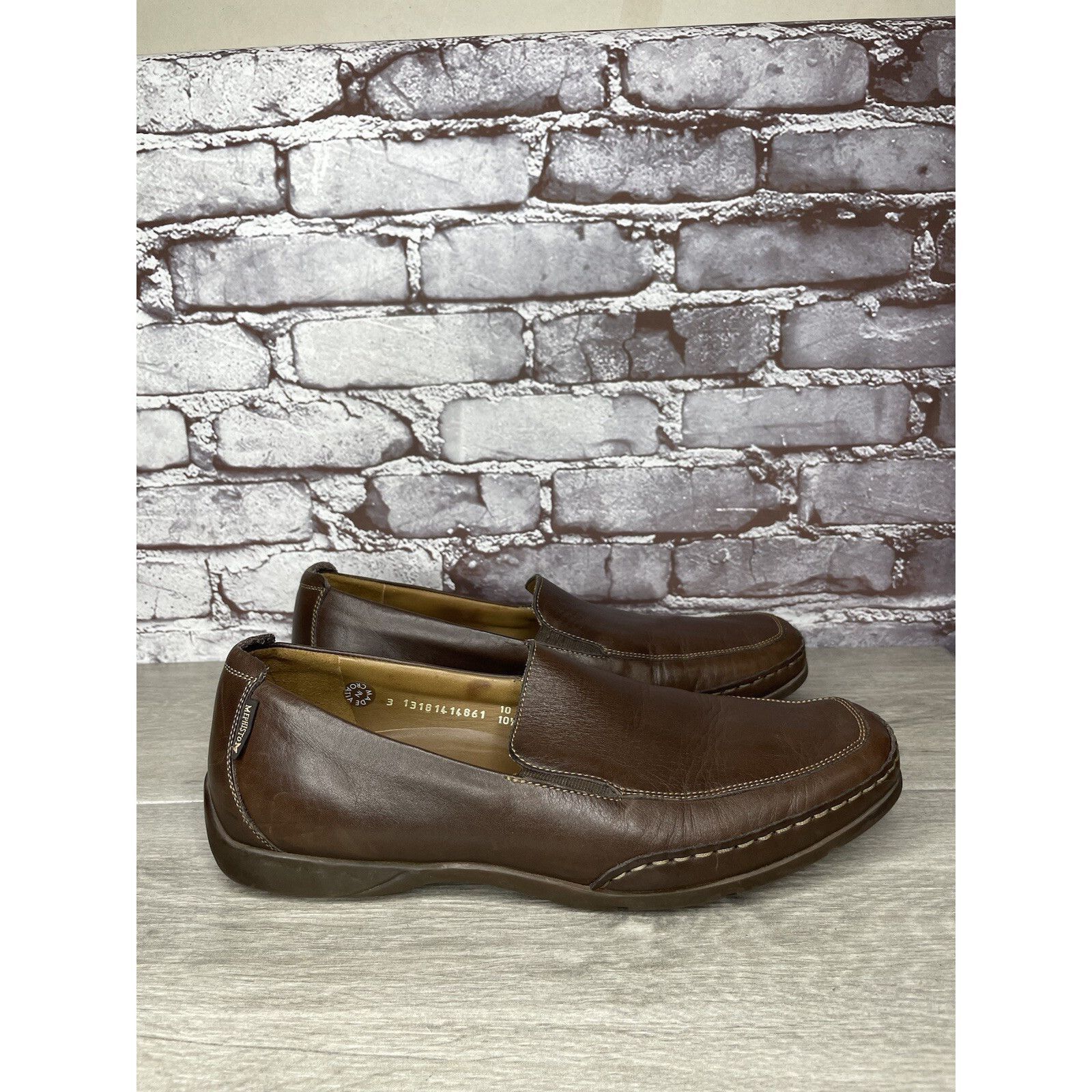 Mephisto Mephisto Loafers Men Sz 10.5 Brown Leather Slip On Moc Cool Size US 10.5 / EU 43-44 - 11 Thumbnail