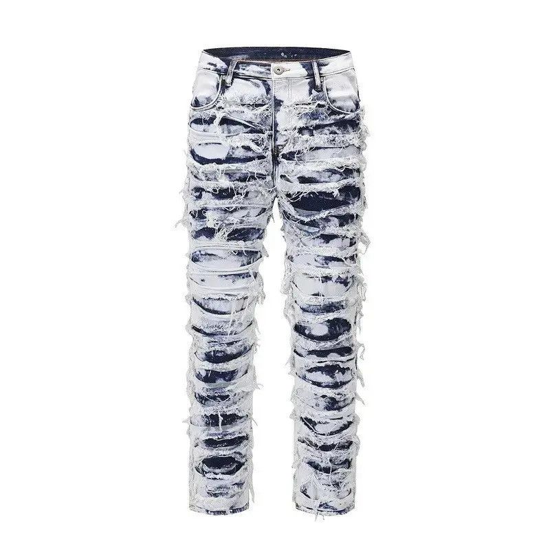 Japanese Brand Retro loose straight leg high street jeans Size US 32 / EU 48 - 6 Thumbnail