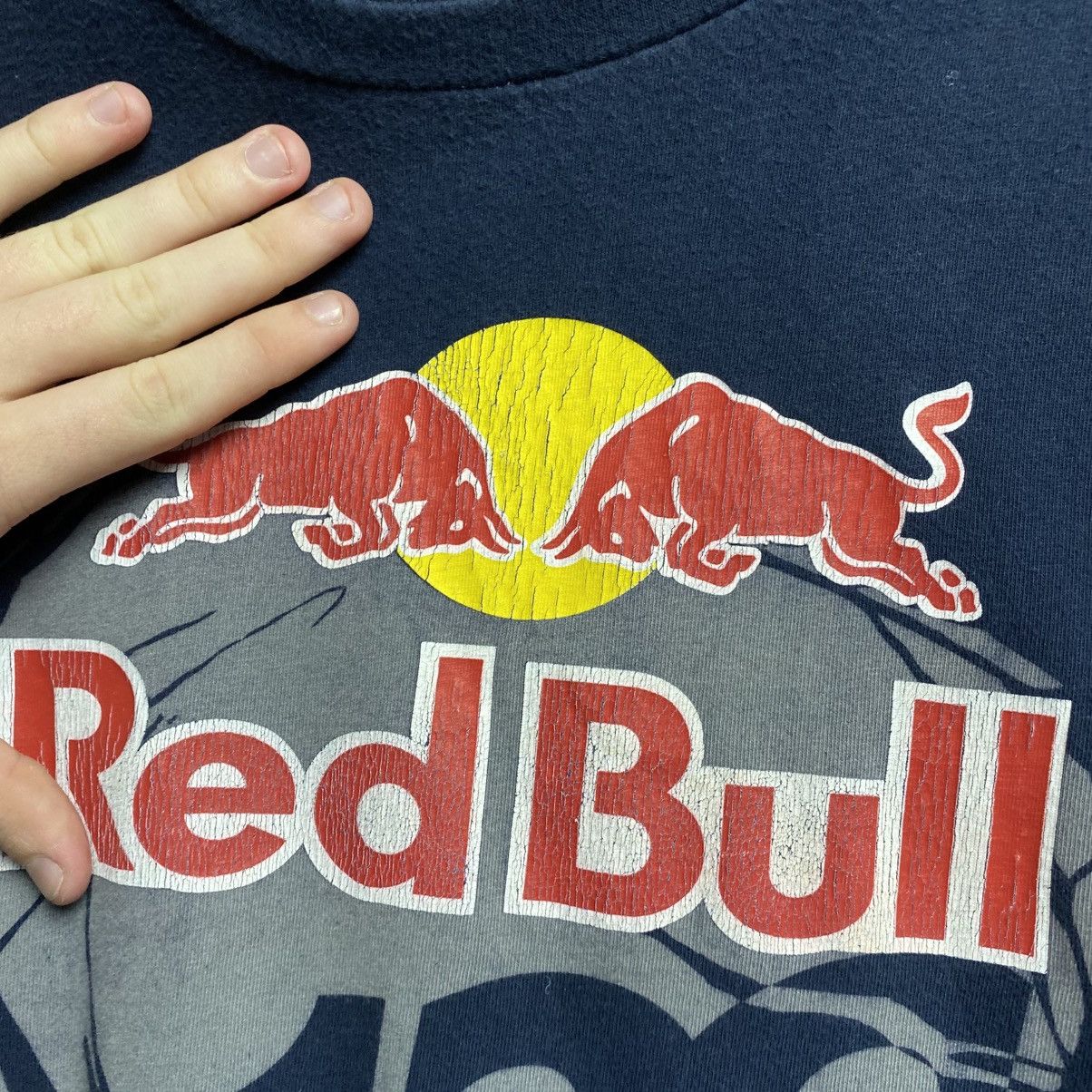 Red Bull Vintage Red Bull x Fox Racing Big logo 1991 Racing tee sizeL Size US L / EU 52-54 / 3 - 3 Thumbnail