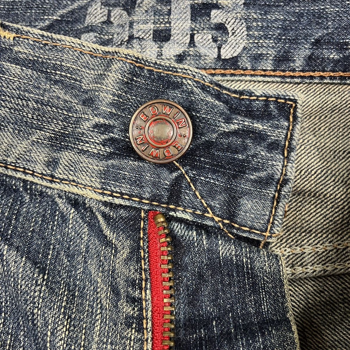 Edwin Vintage Edwin Distressed Denim Jeans Size US 34 / EU 50 - 18 Thumbnail