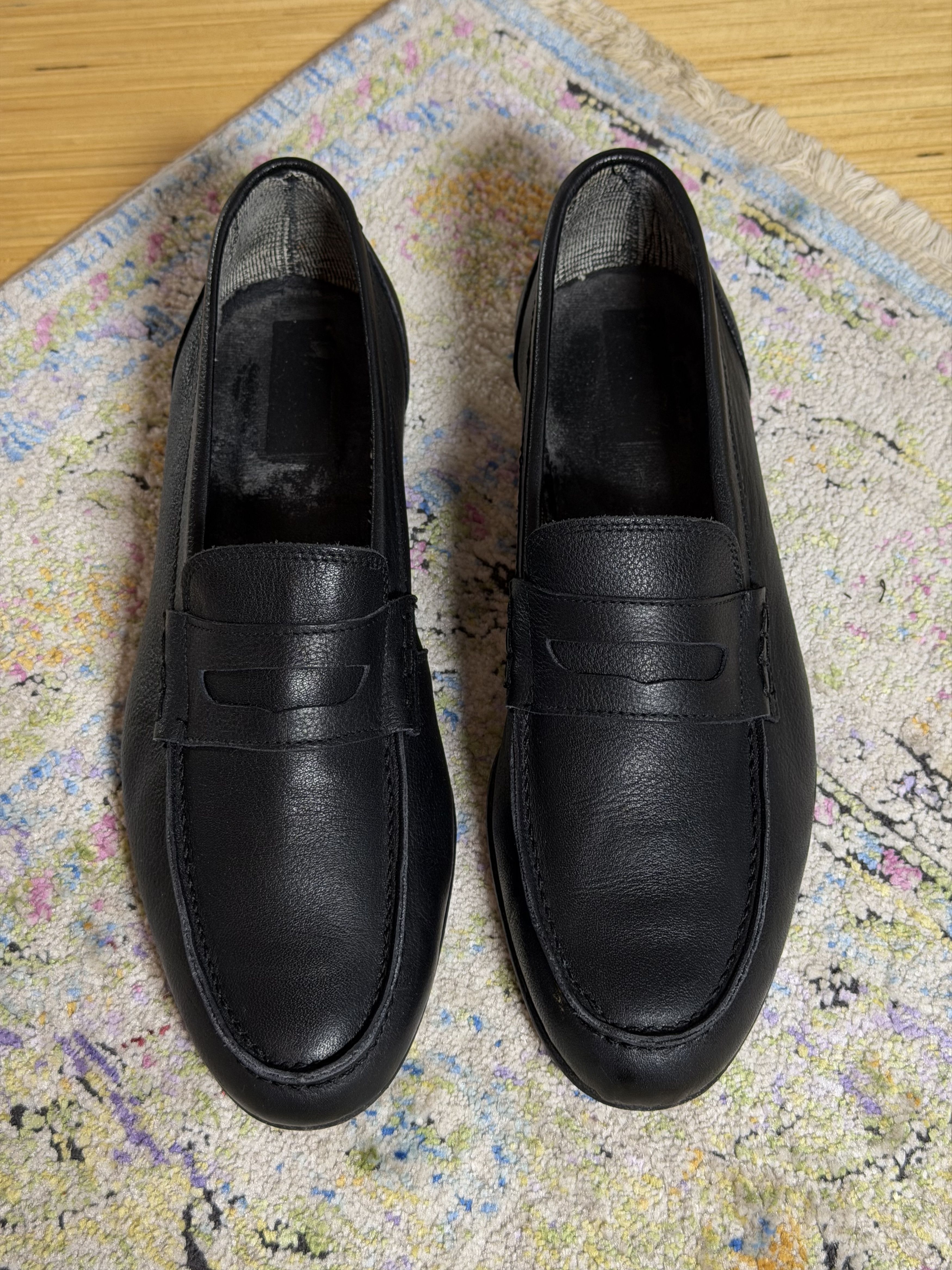 Bruno Magli Bruno Magli Cosmo Saffiano Leather Penny Loafer Size US 10 / EU 43 - 12 Thumbnail