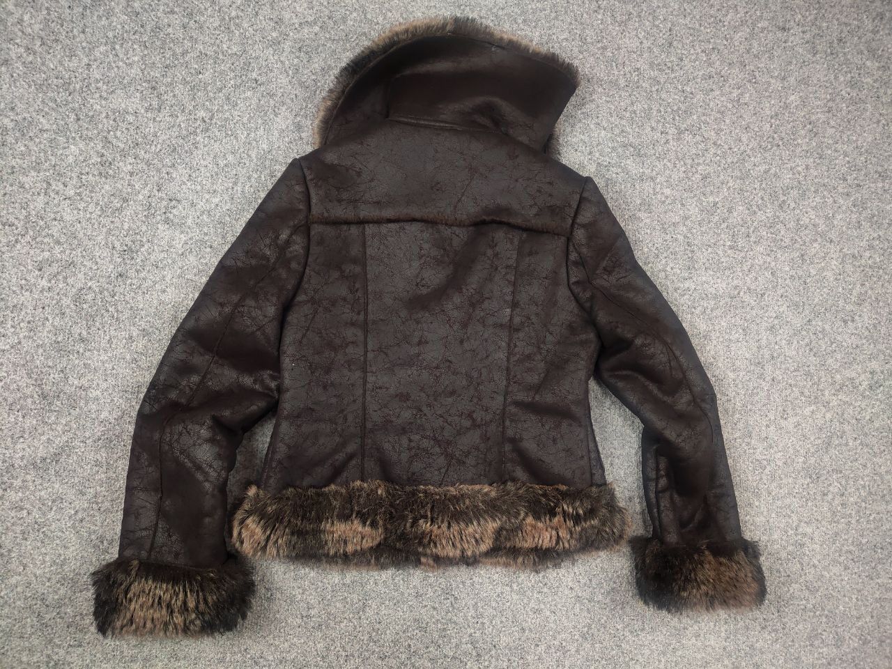 If Six Was Nine Vintage Swag Opium Y2K Hysteric Fur Coat Jacket Mixed LGB Size L / US 10 / IT 46 - 9 Thumbnail