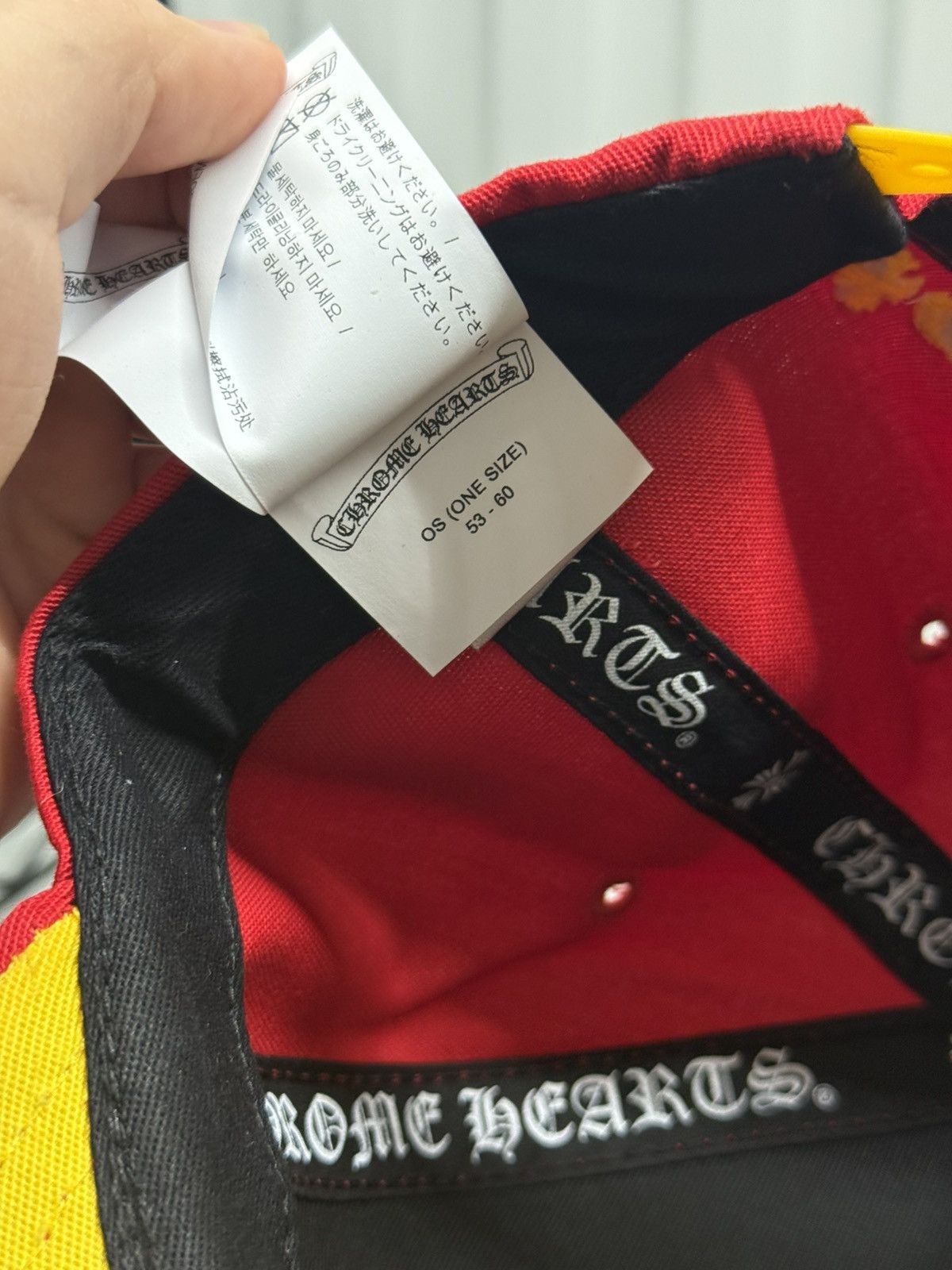 Chrome Hearts Chrome Hearts CH hat red/yellow Size ONE SIZE - 8 Thumbnail