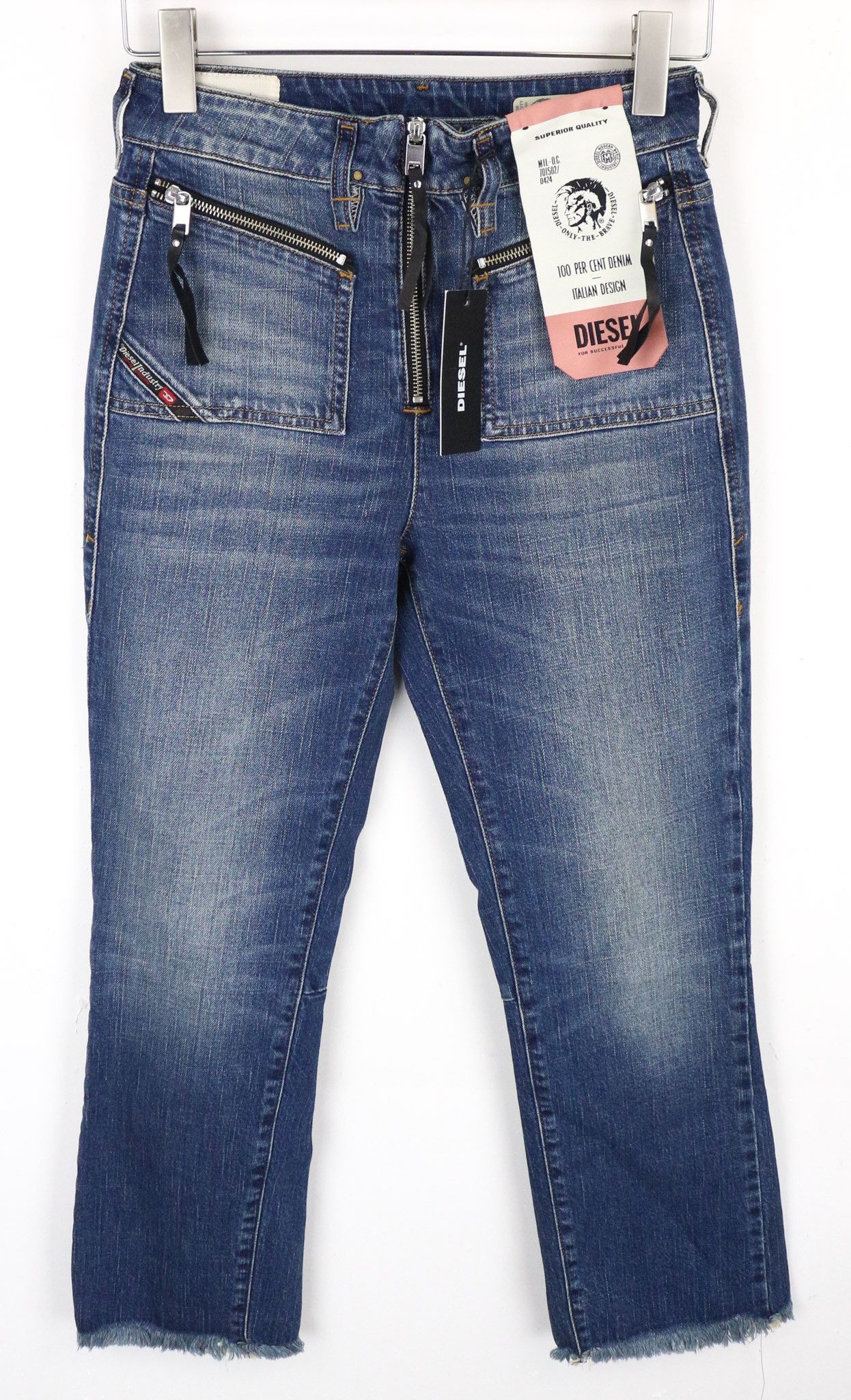 Diesel D-EARLIE 089AR W26/L32 Blue High Waist Stretch Jeans 69896 Size 26" / US 2 / IT 38 - 1 Thumbnail