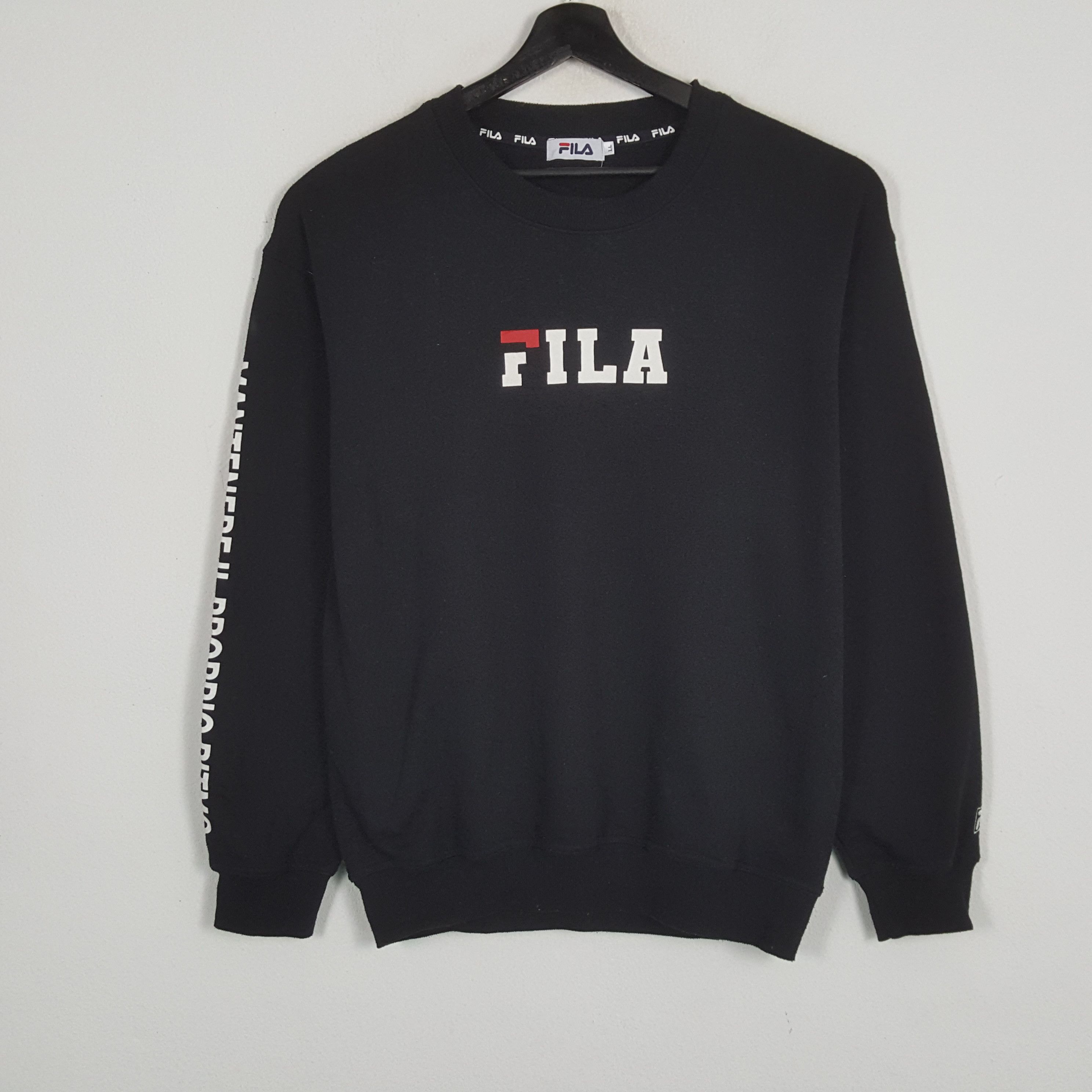 Fila × Vintage FILA Center Spellout Design Sports Brand Sweatshirt Size US L / EU 52-54 / 3 - 1 Thumbnail