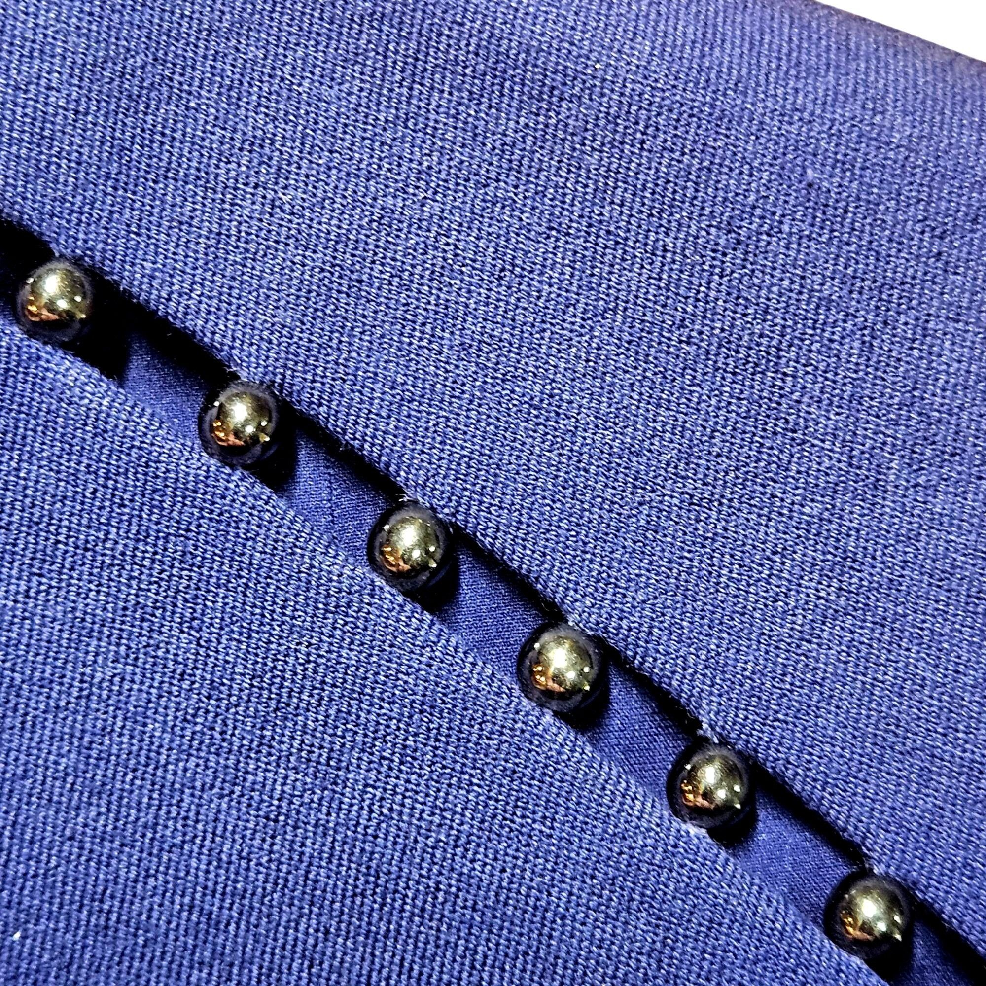 Elie Tahari Elie Tahari Women Blue Sheath Dress 14 Studded Sleeveless Qu Size XL / US 12-14 / IT 48-50 - 9 Thumbnail