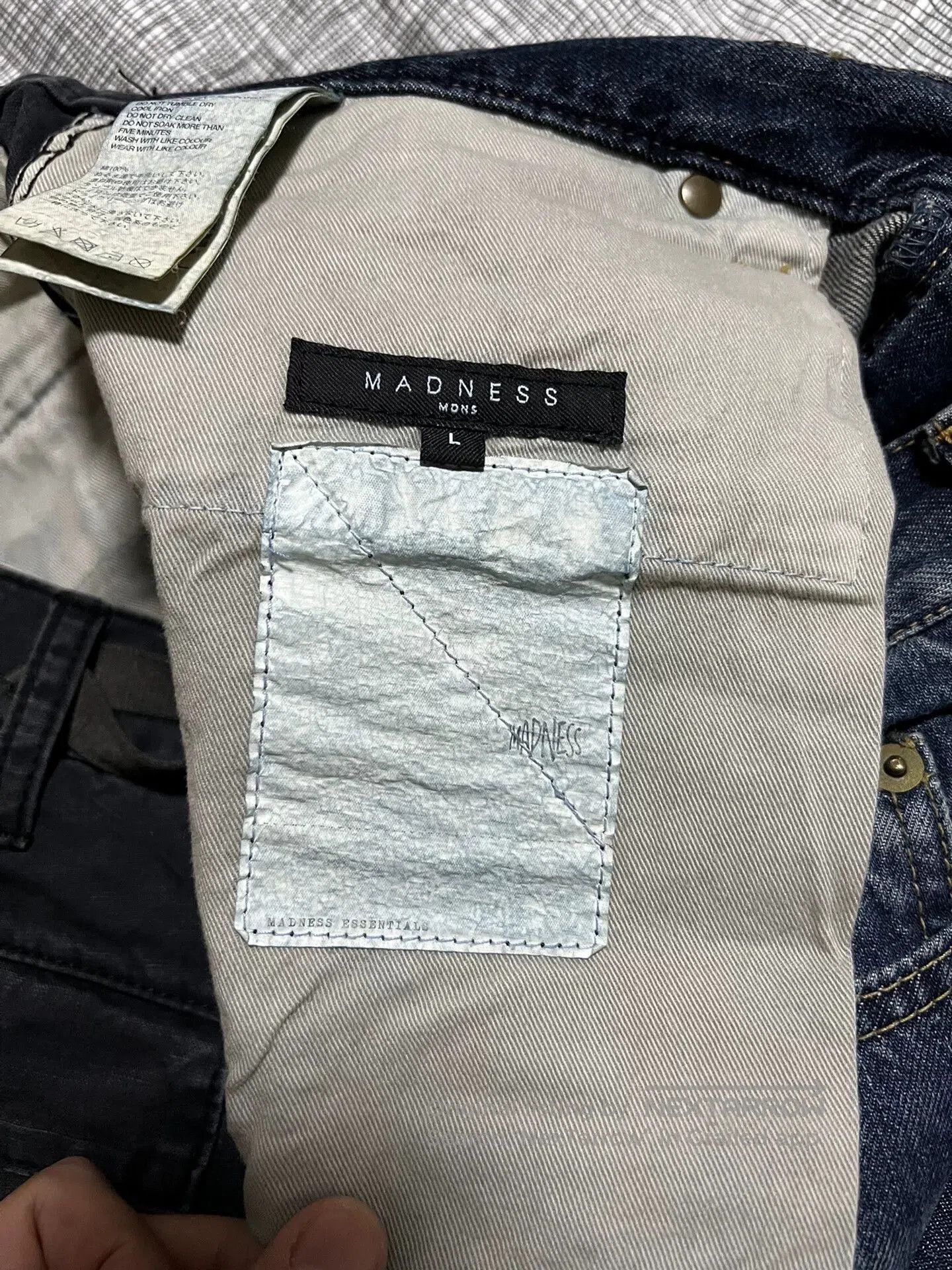 Madness madness denim and ripstop cargo pants. Size US 34 / EU 50 - 4 Thumbnail
