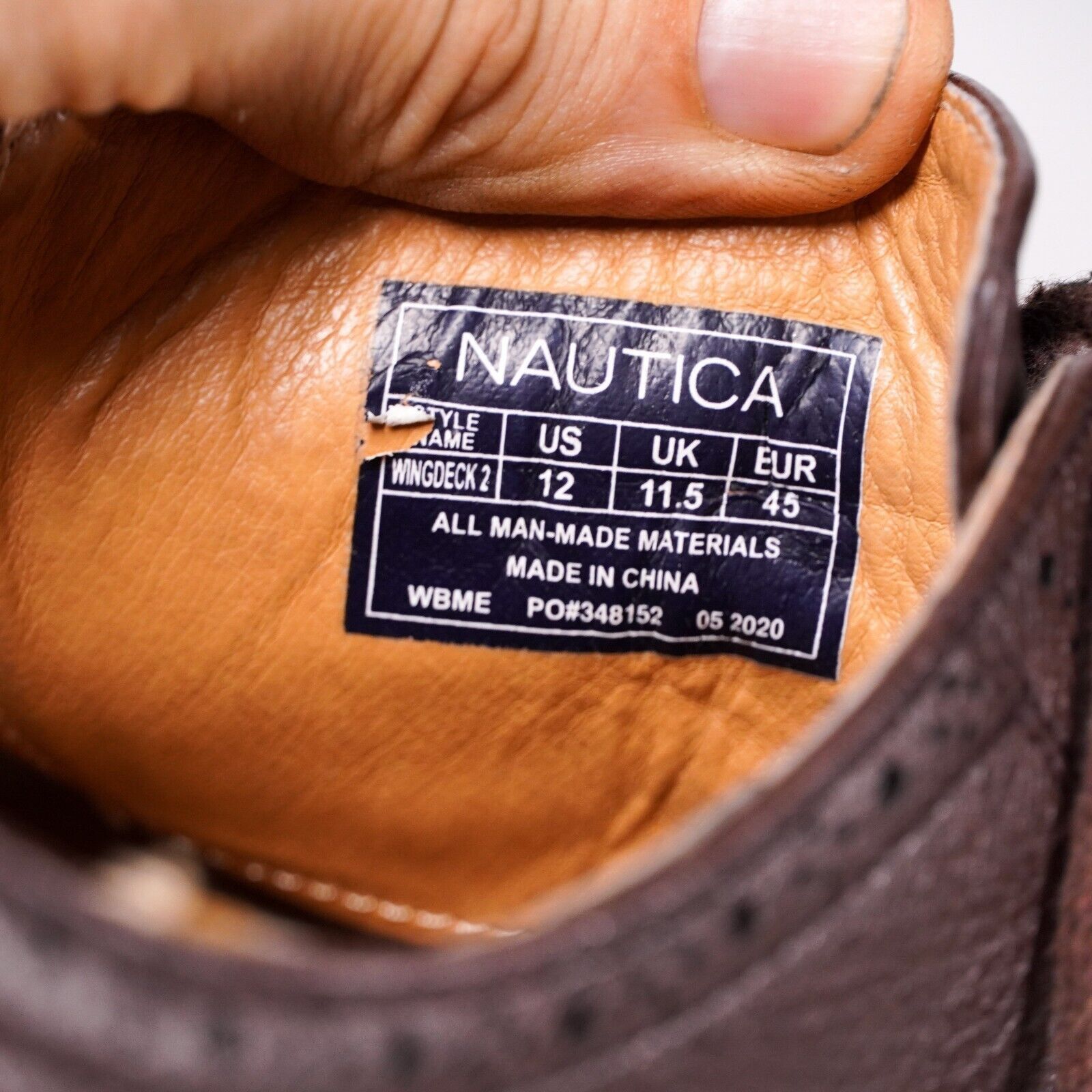 Nautica Nautica Leather Oxford Fancy Dress Shoes Men's 12 Sneakers Size US 12 / EU 45 - 9 Thumbnail