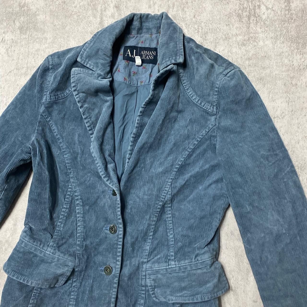 Armani Blue Armani corduroy blazer Size ONE SIZE - 2 Thumbnail