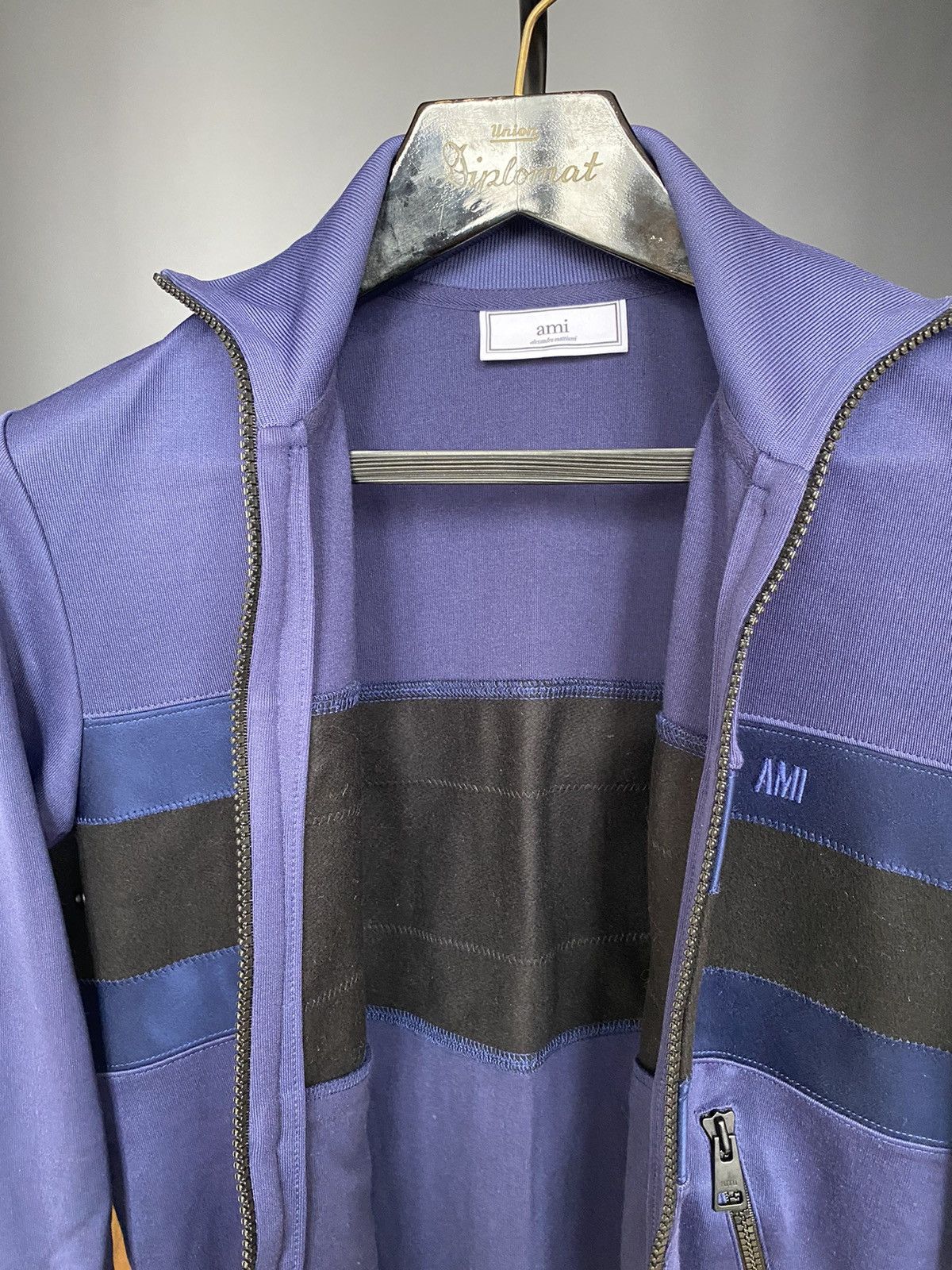 AMI AMI - Satin-Panelled Track Jacket - 2017 Size US XS / EU 42 / 0 - 8 Thumbnail