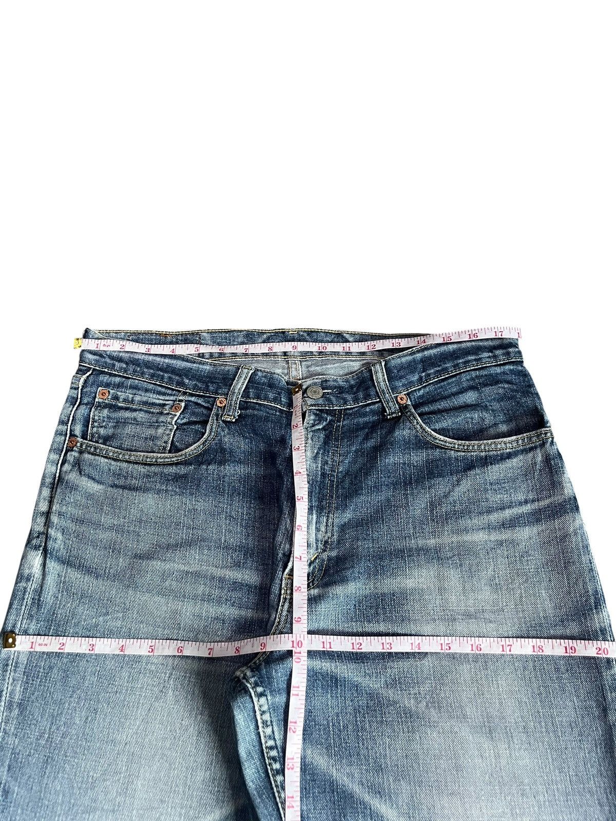 Levi's Vintage 90s Levis 533 Faded Wash Distress Baggy Jeans Size US 35 - 6 Thumbnail