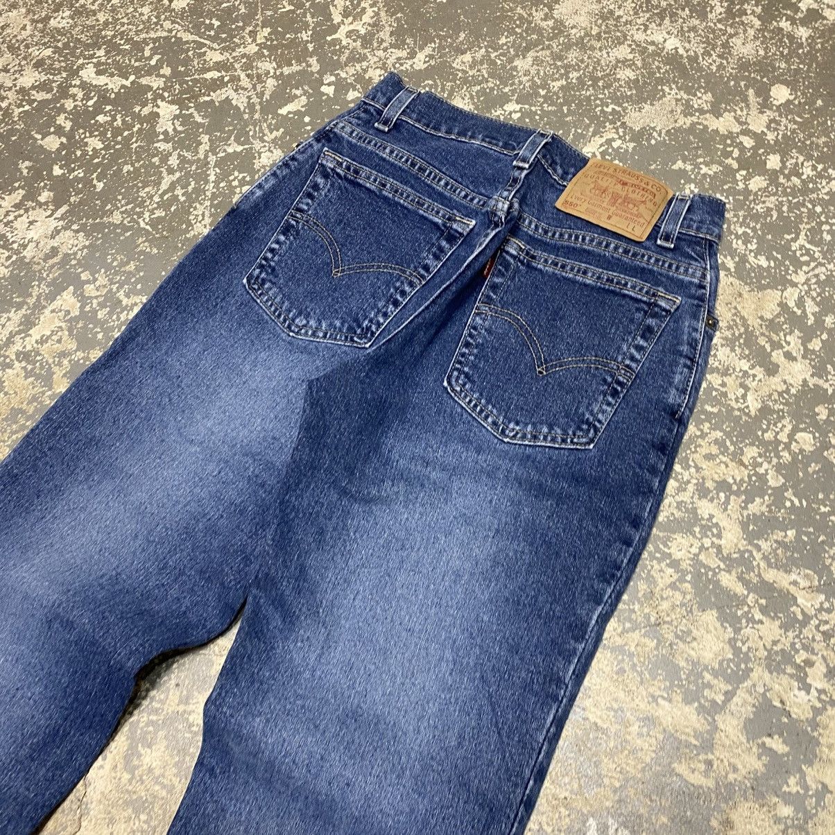 Japanese Brand × Levi's × Vintage Vintage Levis 550 Blue Lyora Denim Jeans USA 90s Size US 26 / EU 42 - 10 Thumbnail