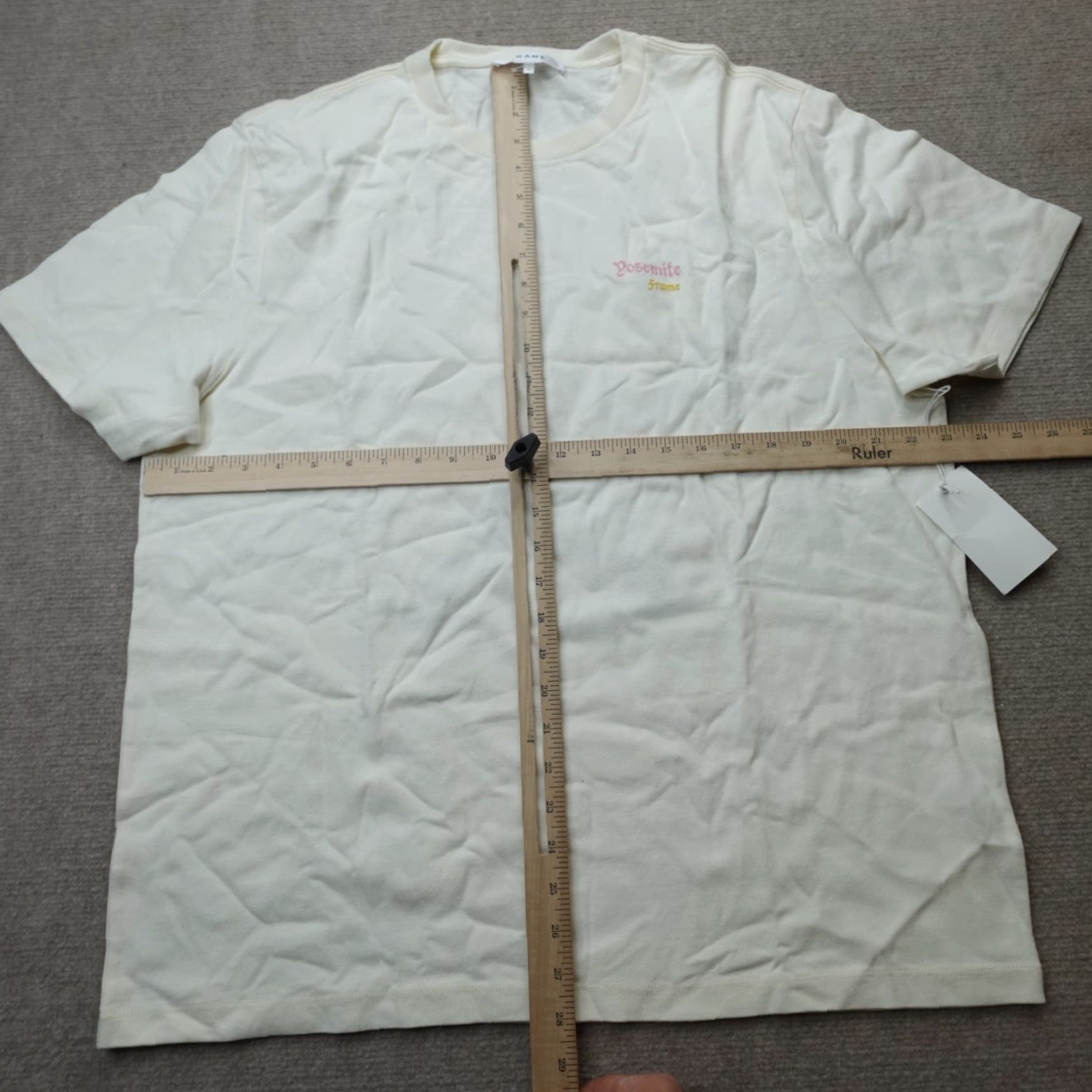 Frame Frame Mens Shirt XL Beige Double Sided Embroidered Yosemite Size US XL / EU 56 / 4 - 5 Thumbnail