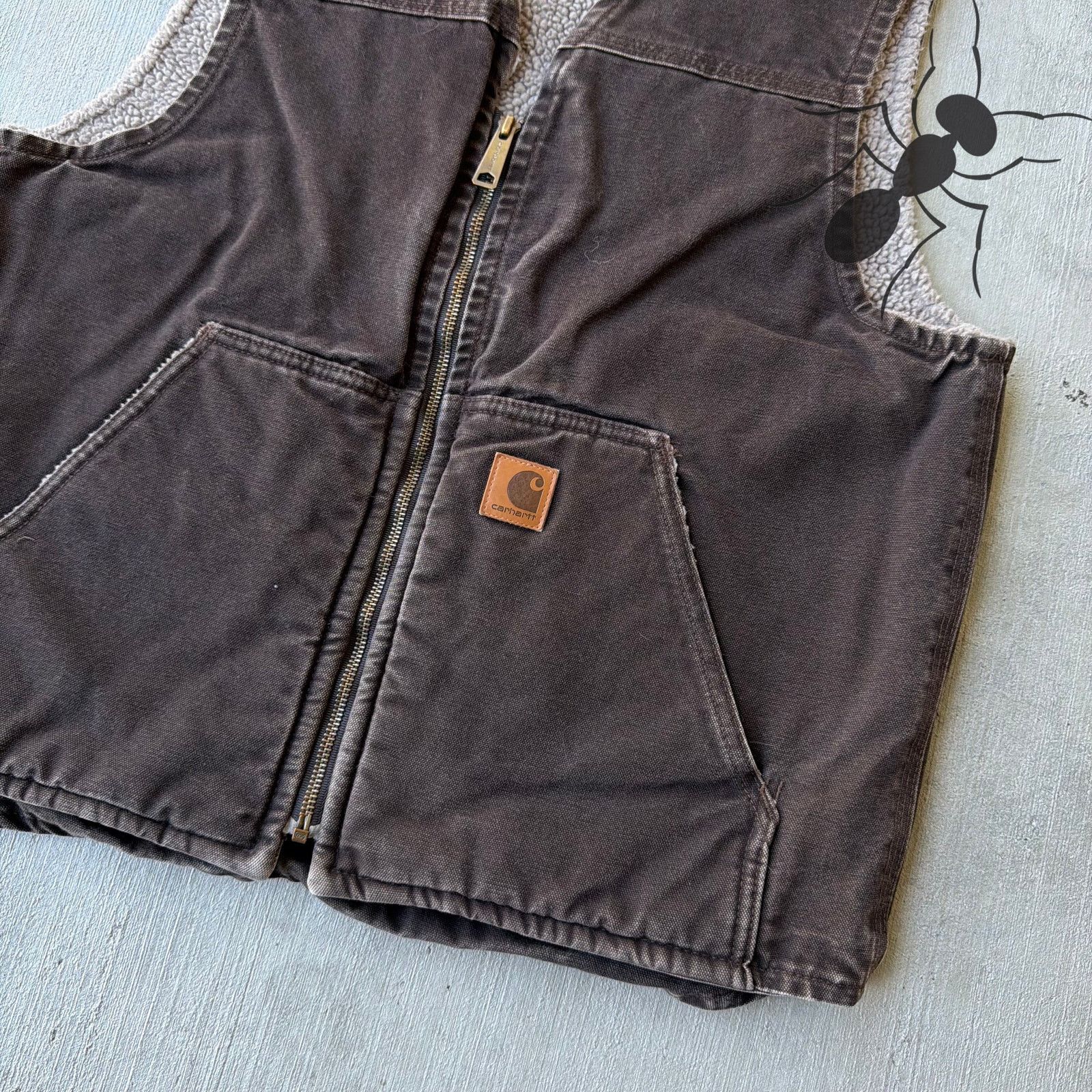 Carhartt × Vintage Carhartt V26 DKB brown work wear vest Size US M / EU 48-50 / 2 - 2 Thumbnail