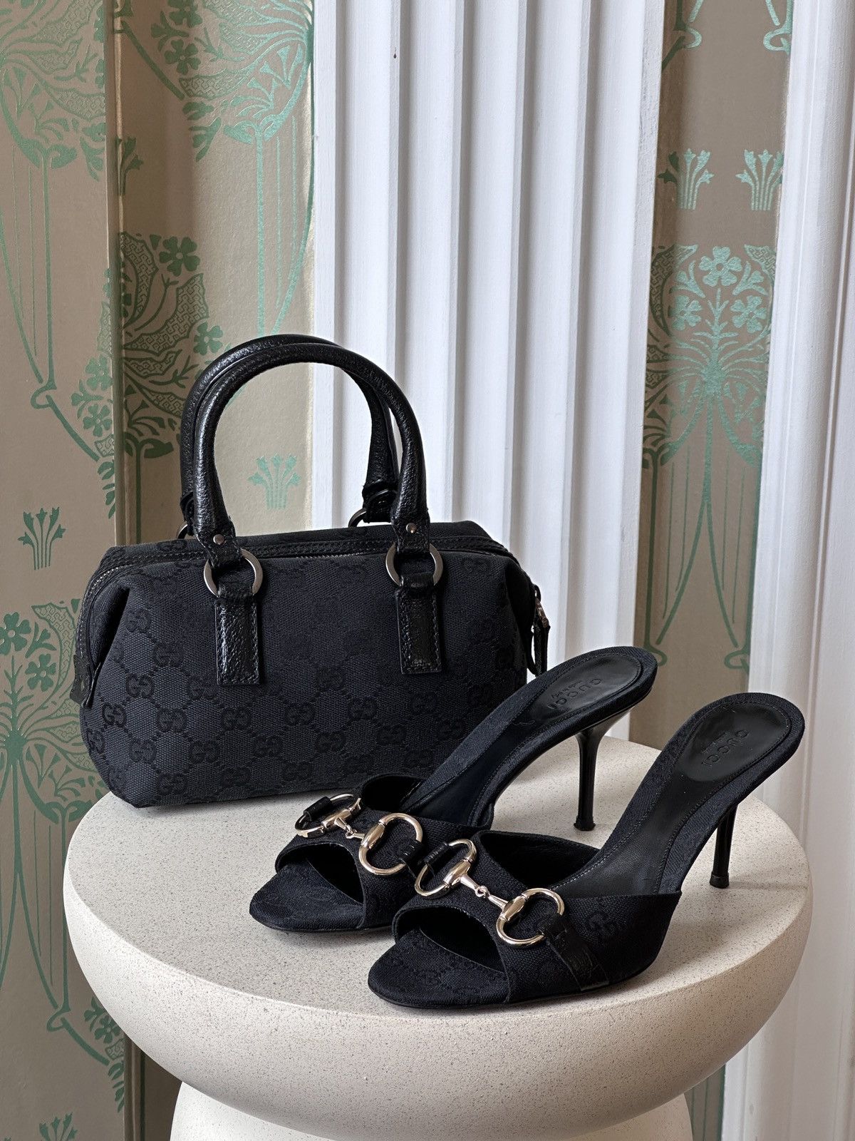 Gucci GUCCI Mini Monogram Canvas Boston Hand Bag Leather 113010 Size ONE SIZE - 2 Thumbnail