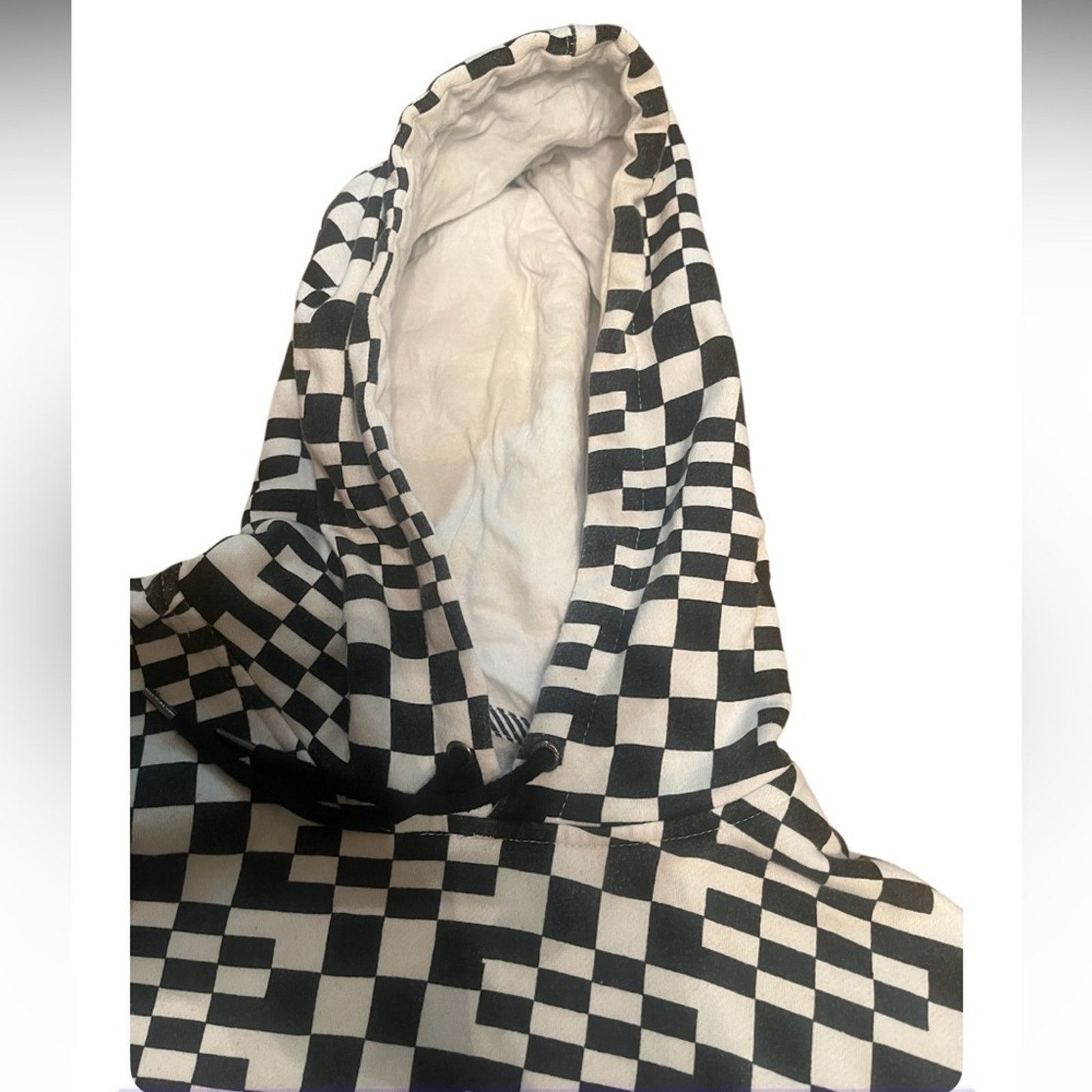 Volcom Volcom black and white plaid pullover skater hoodie, size M Size US M / EU 48-50 / 2 - 2 Thumbnail