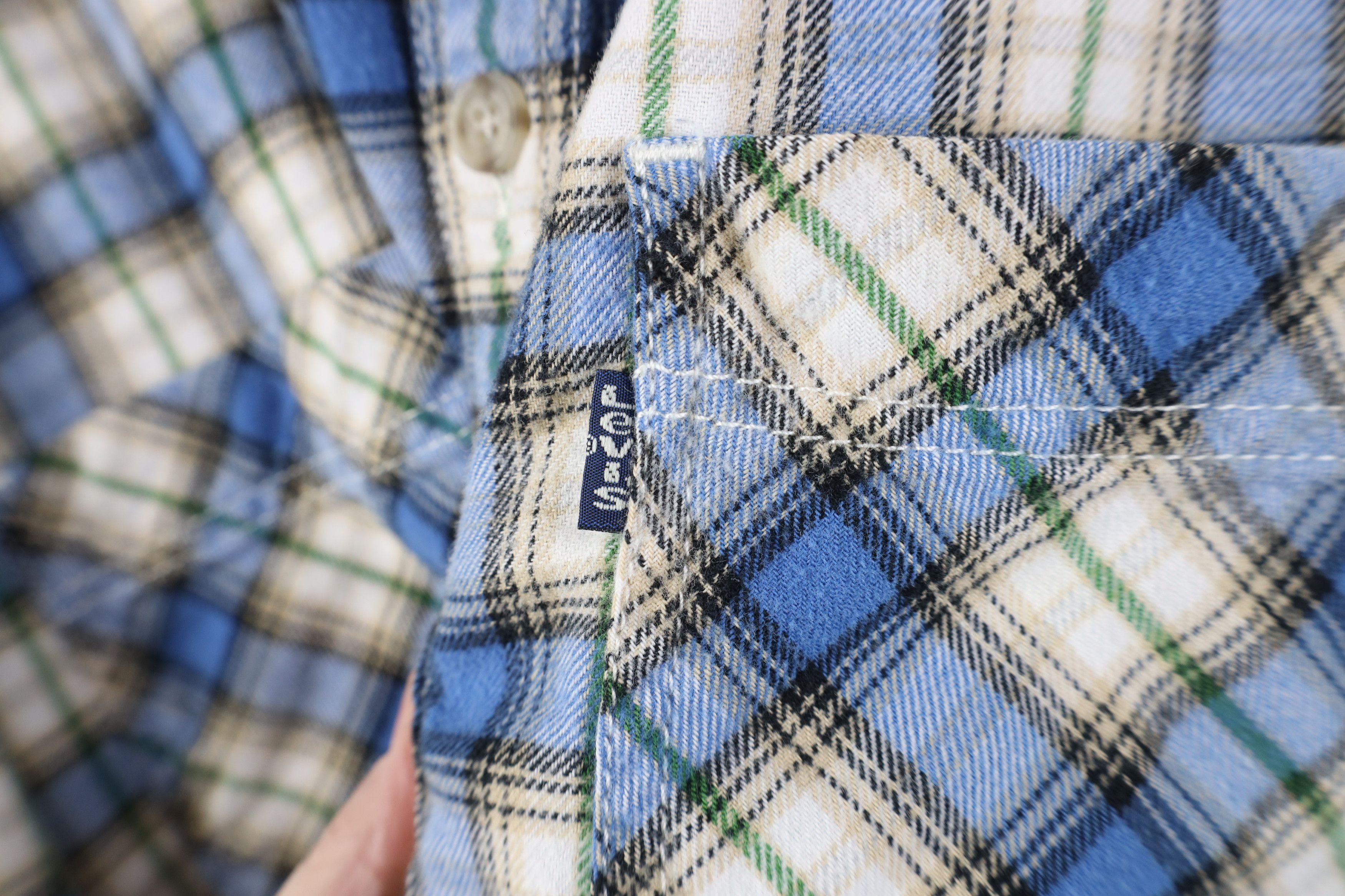 Levi's Vintage 90s Levis Double Pocket Flannel Button Down Shirt Size US M / EU 48-50 / 2 - 4 Thumbnail