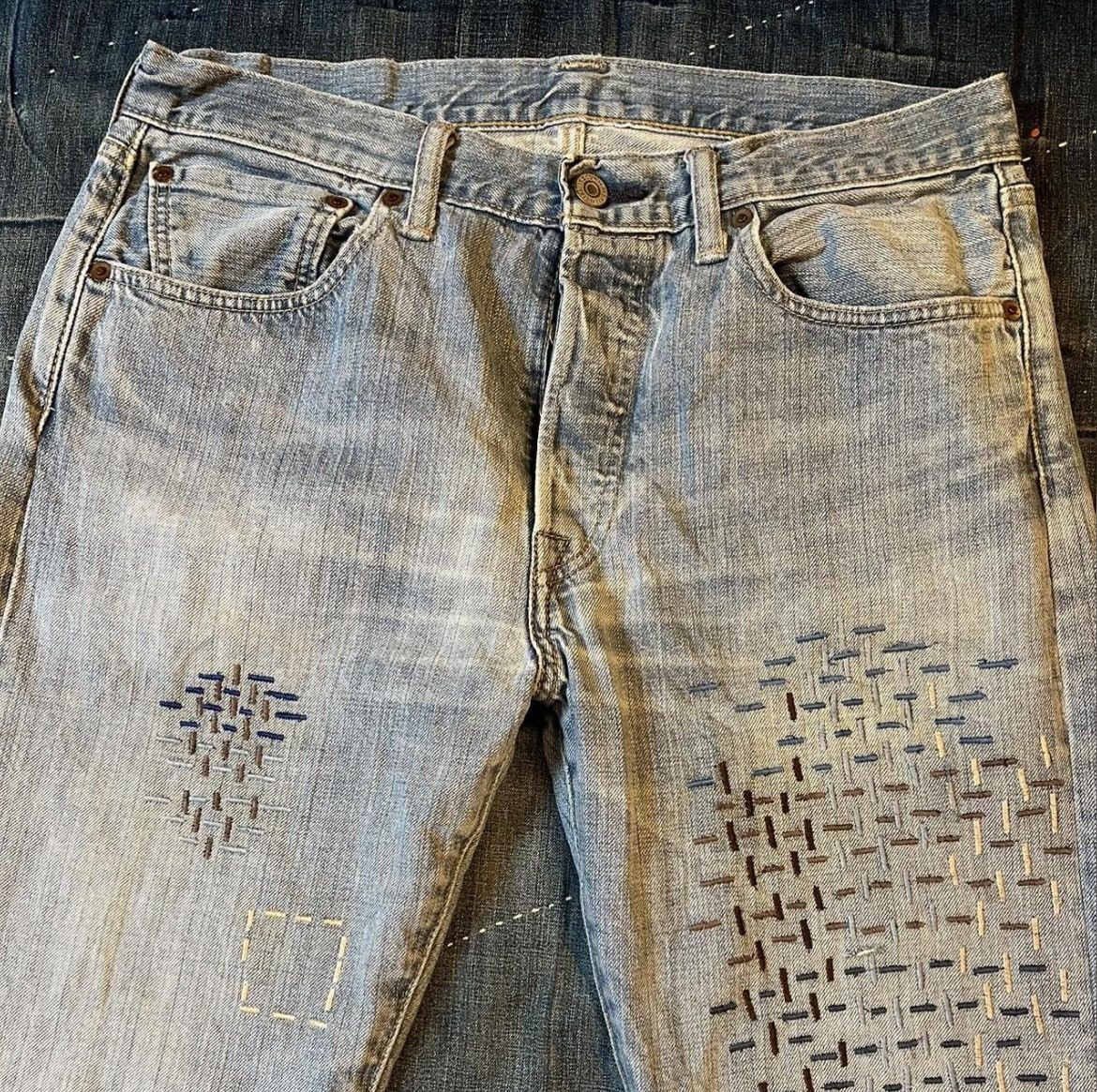 Kentucky Boy Tyler Kentucky Boy Tyler 2021 Mock Mend Denim Size US 31 - 3 Thumbnail