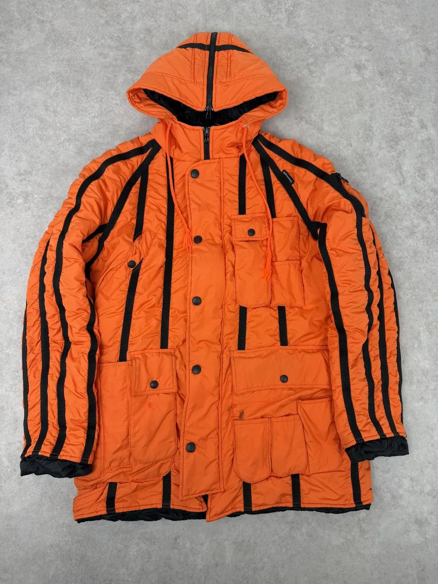 Dolce & Gabbana AW2003 Dolce & Gabbana Orange & Black Lined Ultra Hooded Size US M / EU 48-50 / 2 - 1 Thumbnail